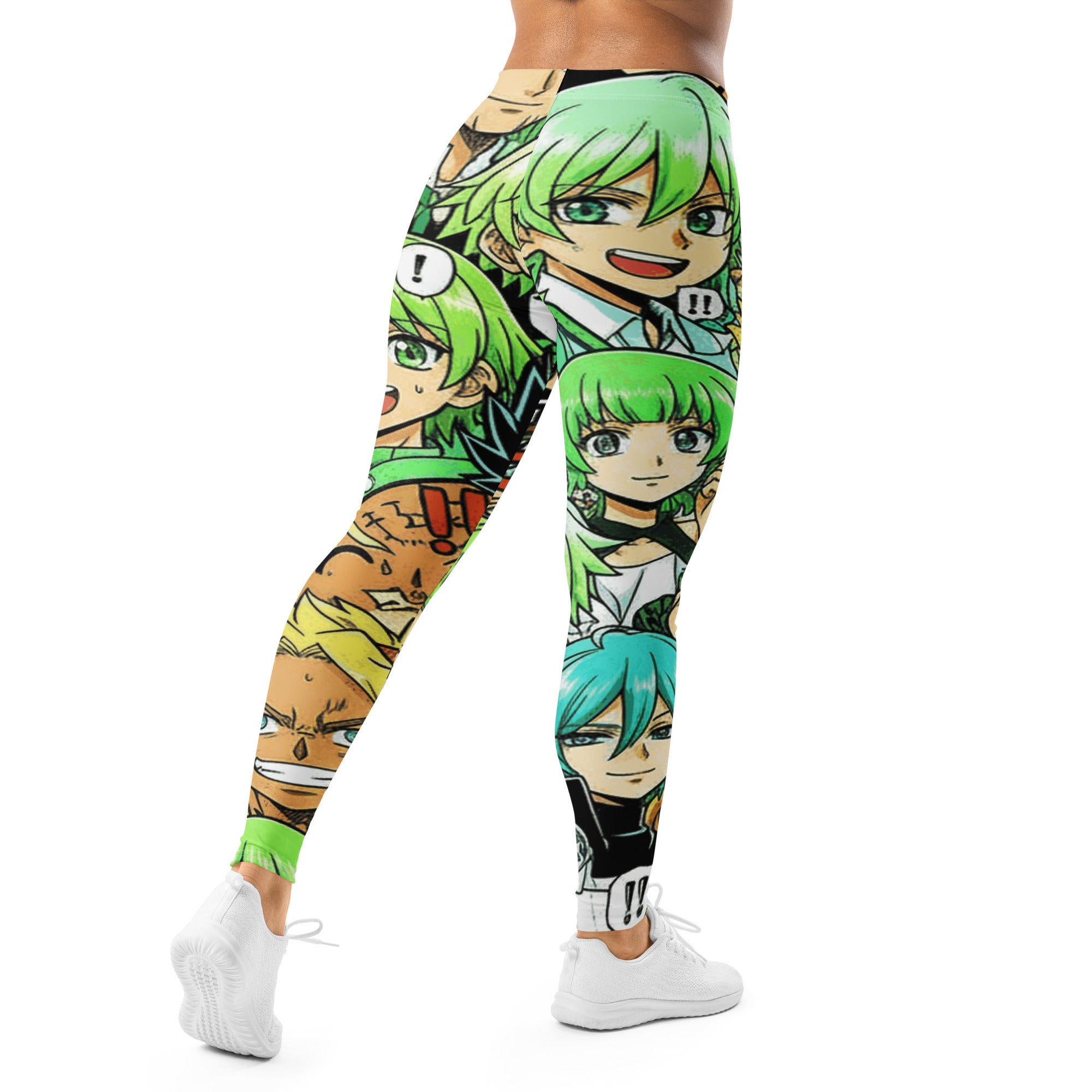 Anime Collage Forest Spirit Leggings | GearBunch