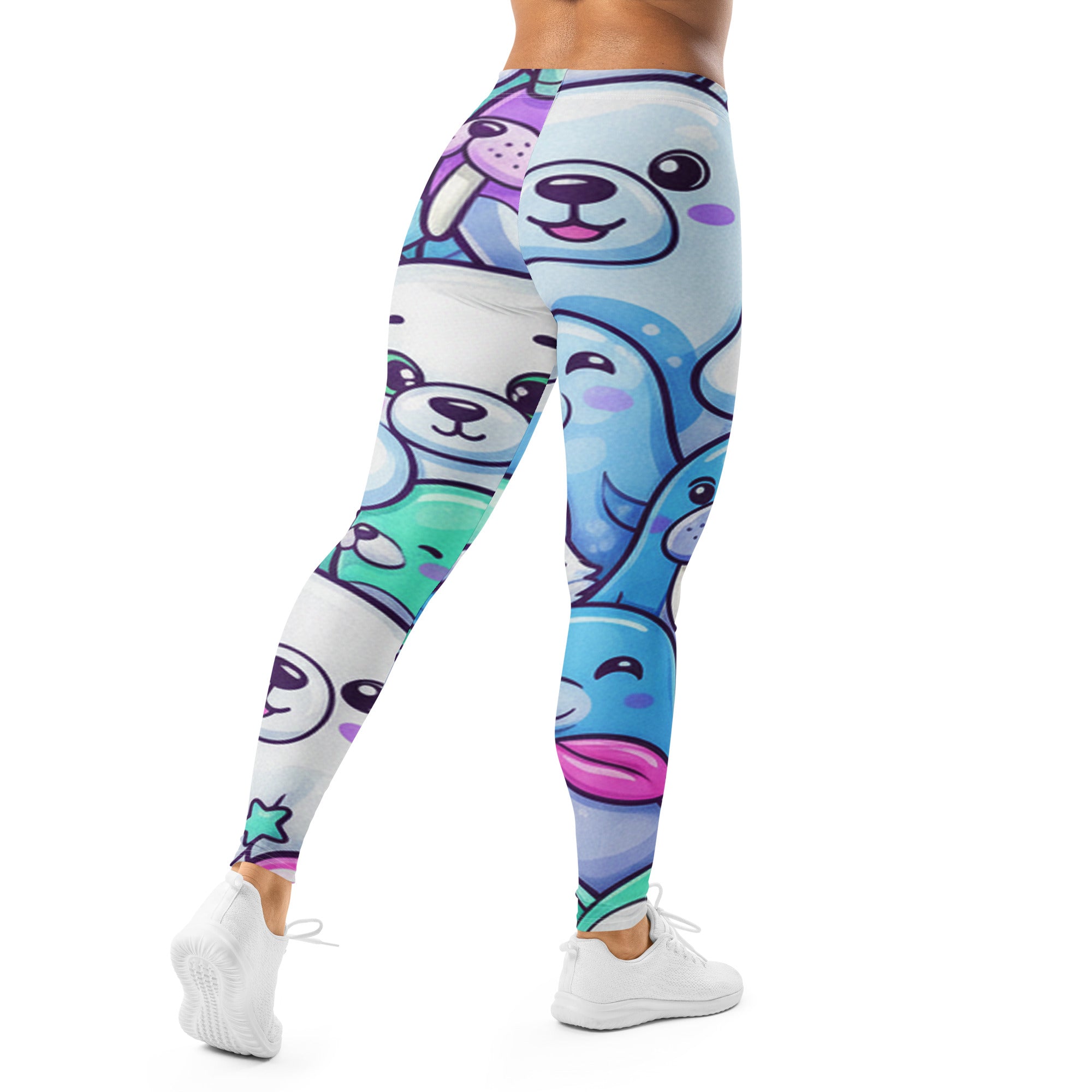 Vibrant Arctic Friends Leggings | GearBunch