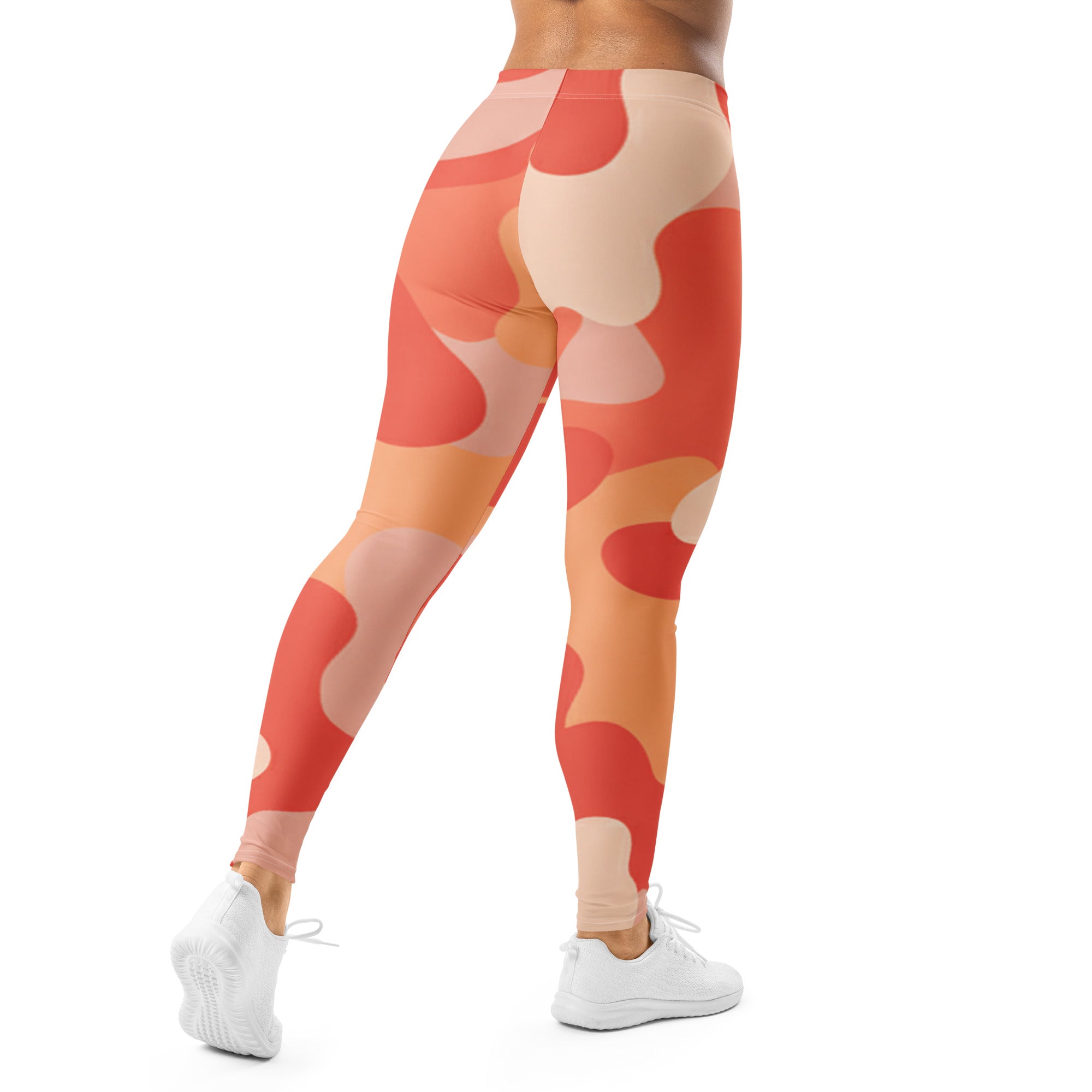 Coral Sunset Camo Leggings | GearBunch