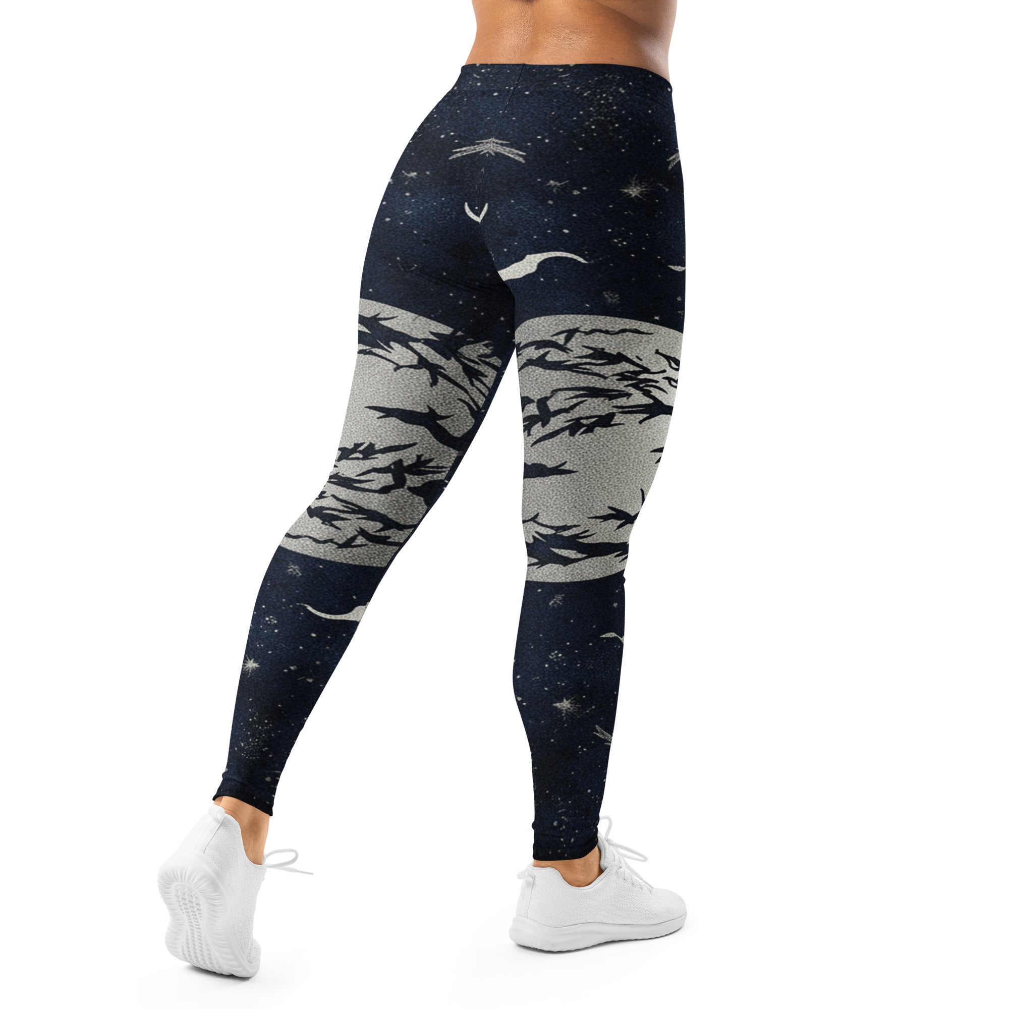 Crow Murmuration Moonlit Leggings | GearBunch
