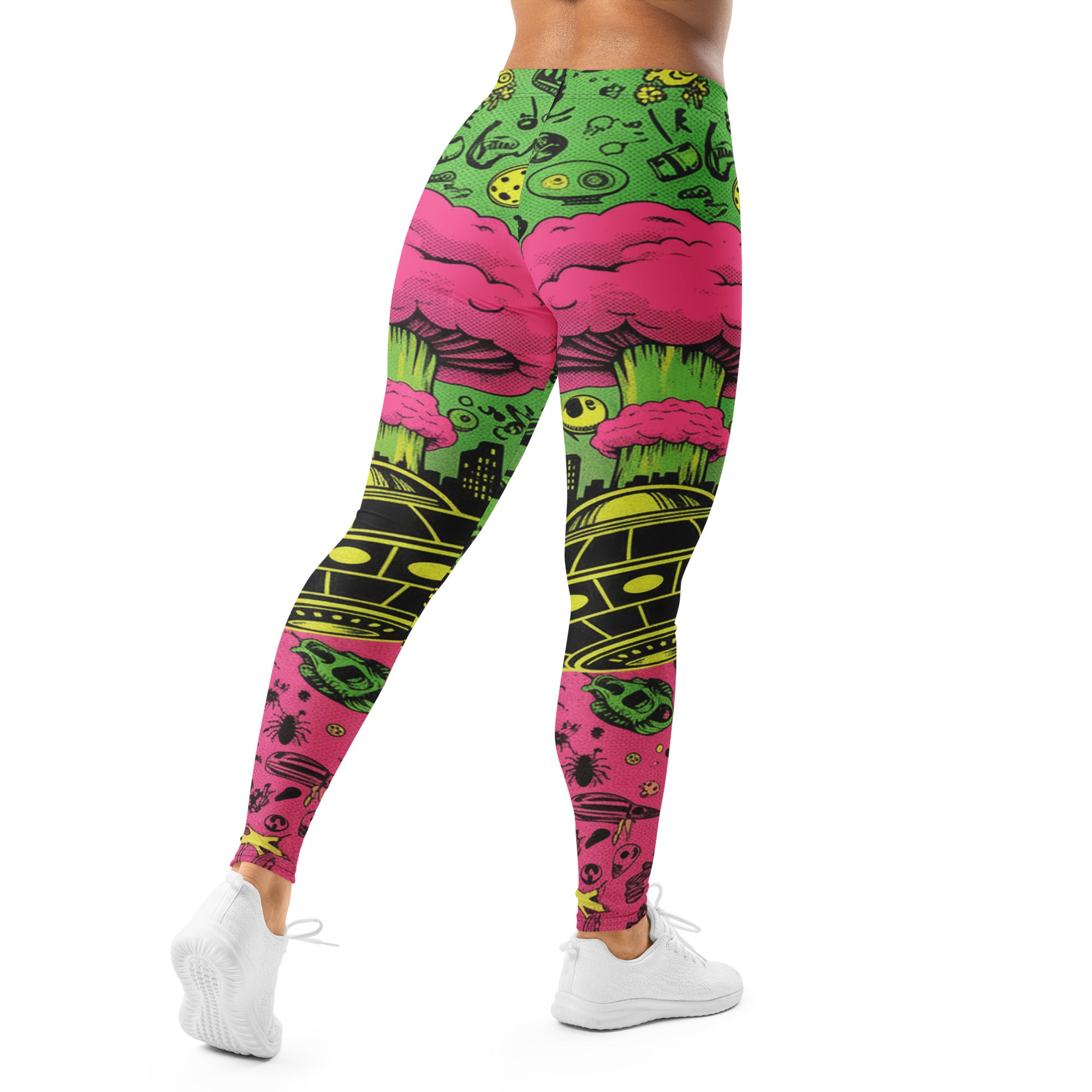 Drive-In Horror B-Movie Leggings | GearBunch