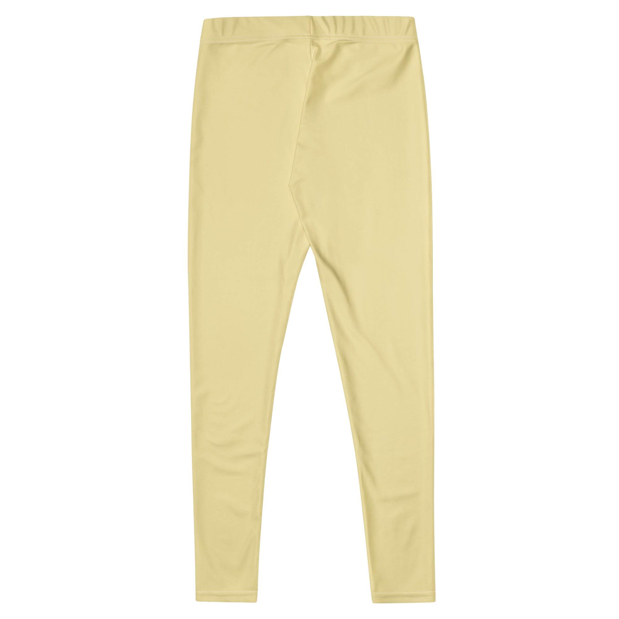 Solid Butter Yellow Kids Leggings | GearBunch
