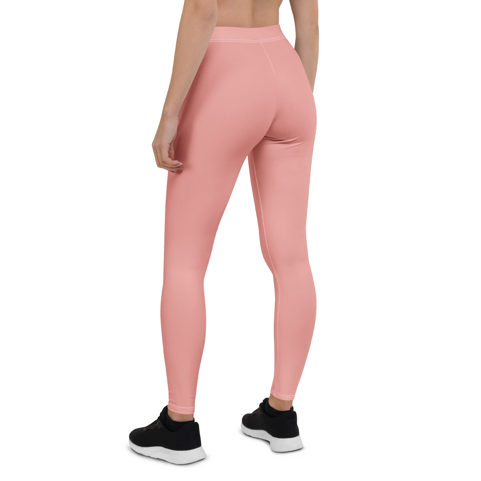 Solid Soft Coral Kids Leggings | GearBunch