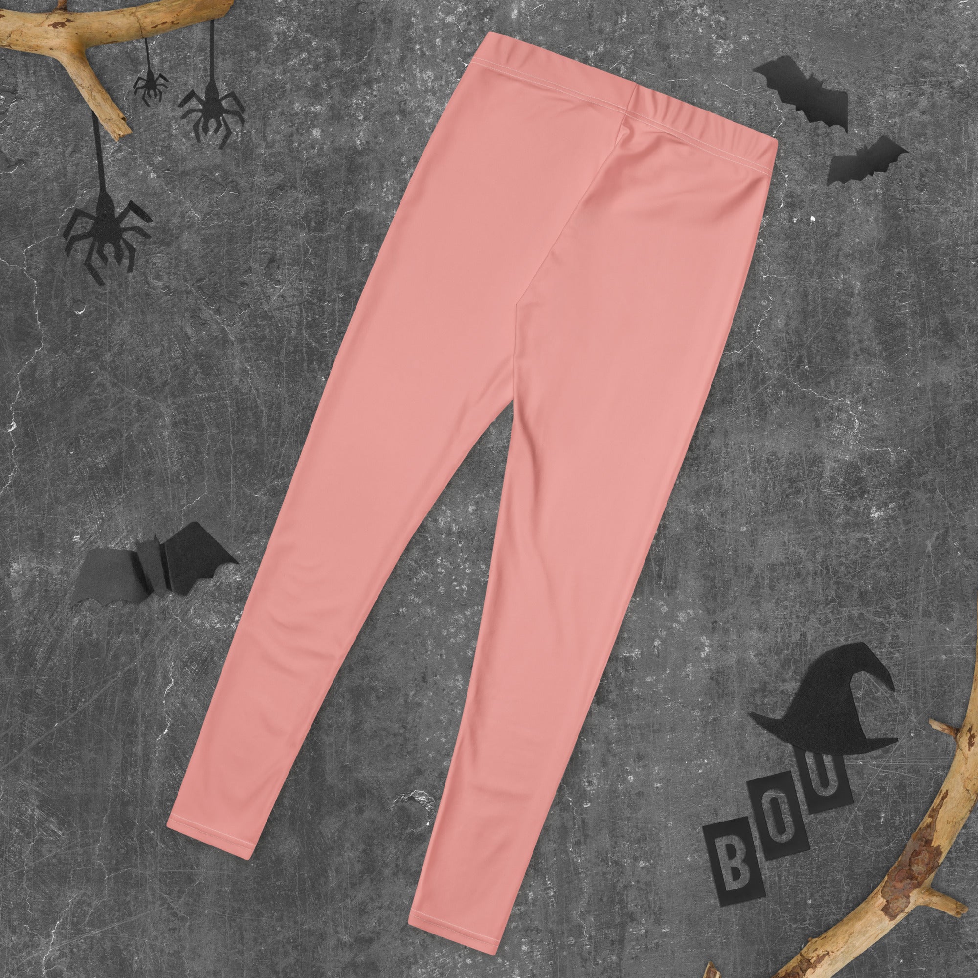 Solid Soft Coral Kids Leggings | GearBunch