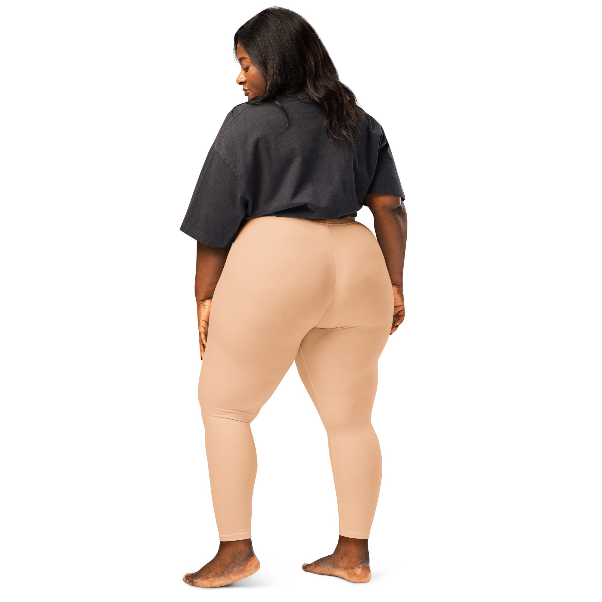Solid Apricot Kids Leggings | GearBunch