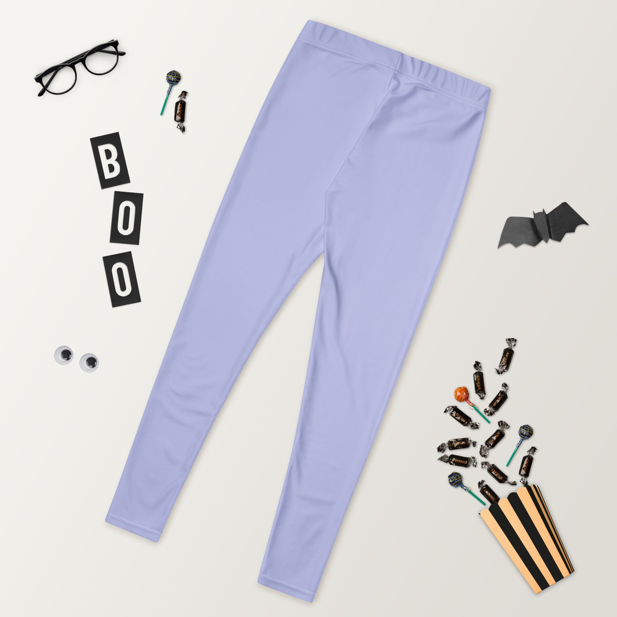 Solid Periwinkle Kids Leggings | GearBunch