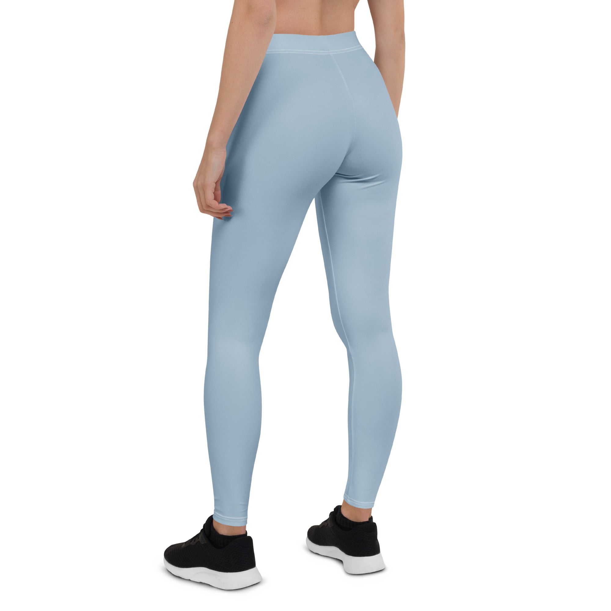 Solid Dusty Chambray Blue Kids Leggings | GearBunch