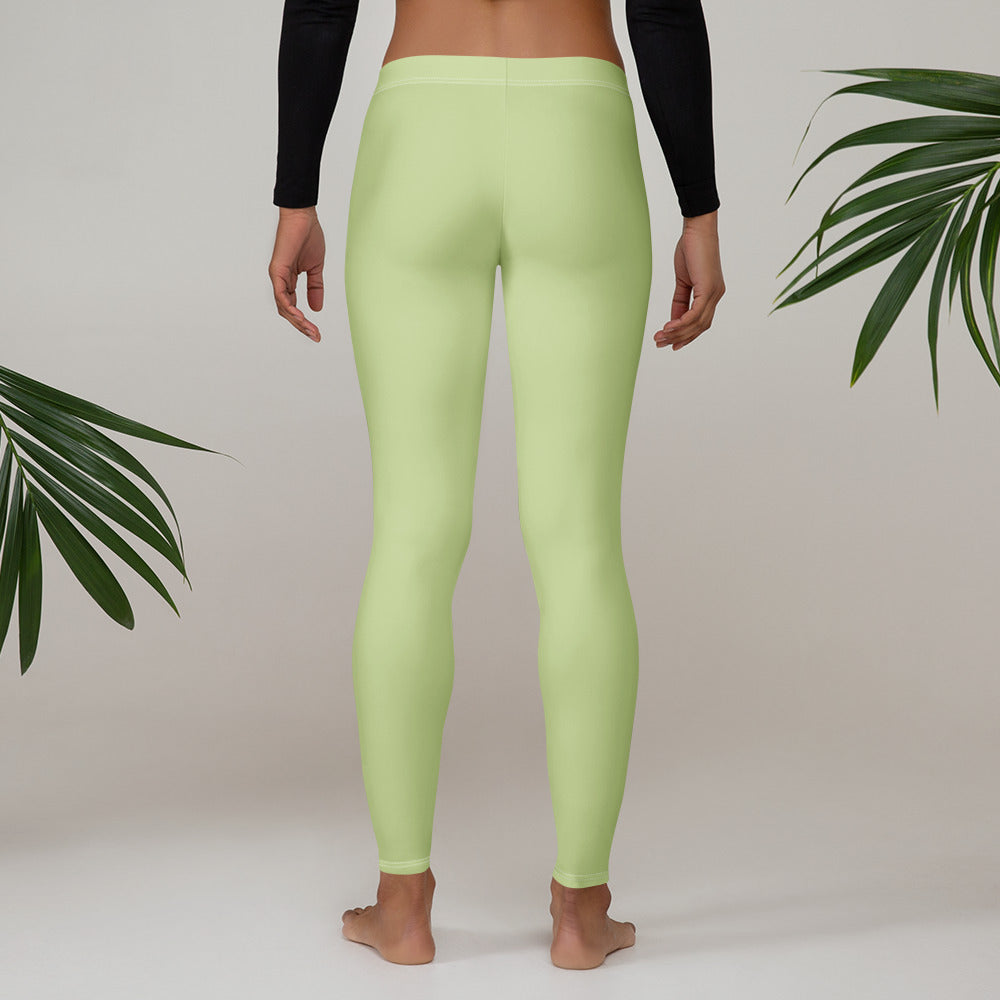 Solid Pistachio Kids Leggings | GearBunch