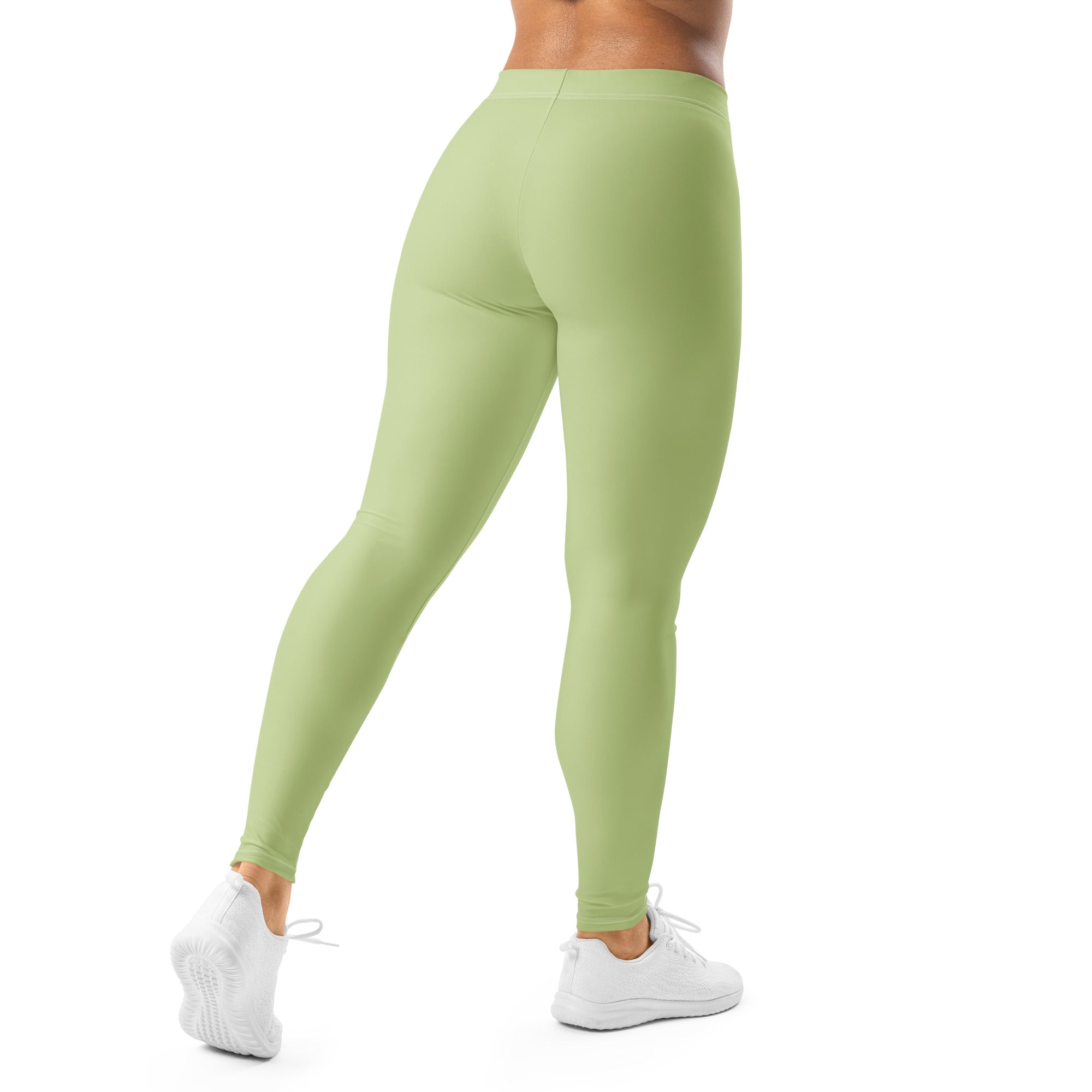 Solid Pistachio Kids Leggings | GearBunch