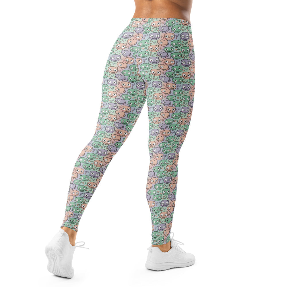 Solid leggings back view | GearBunch