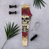 Women's floral sugar skull leggings front view