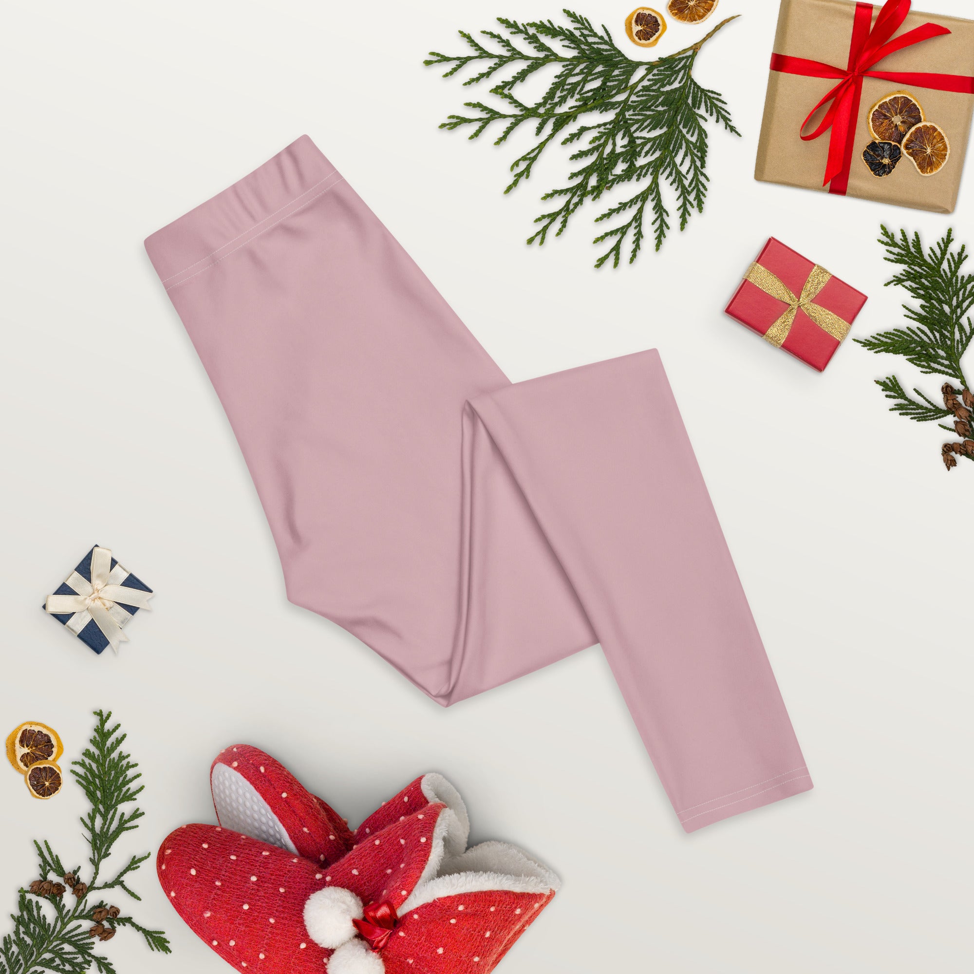 Solid Dusty Rose Kids Leggings | GearBunch