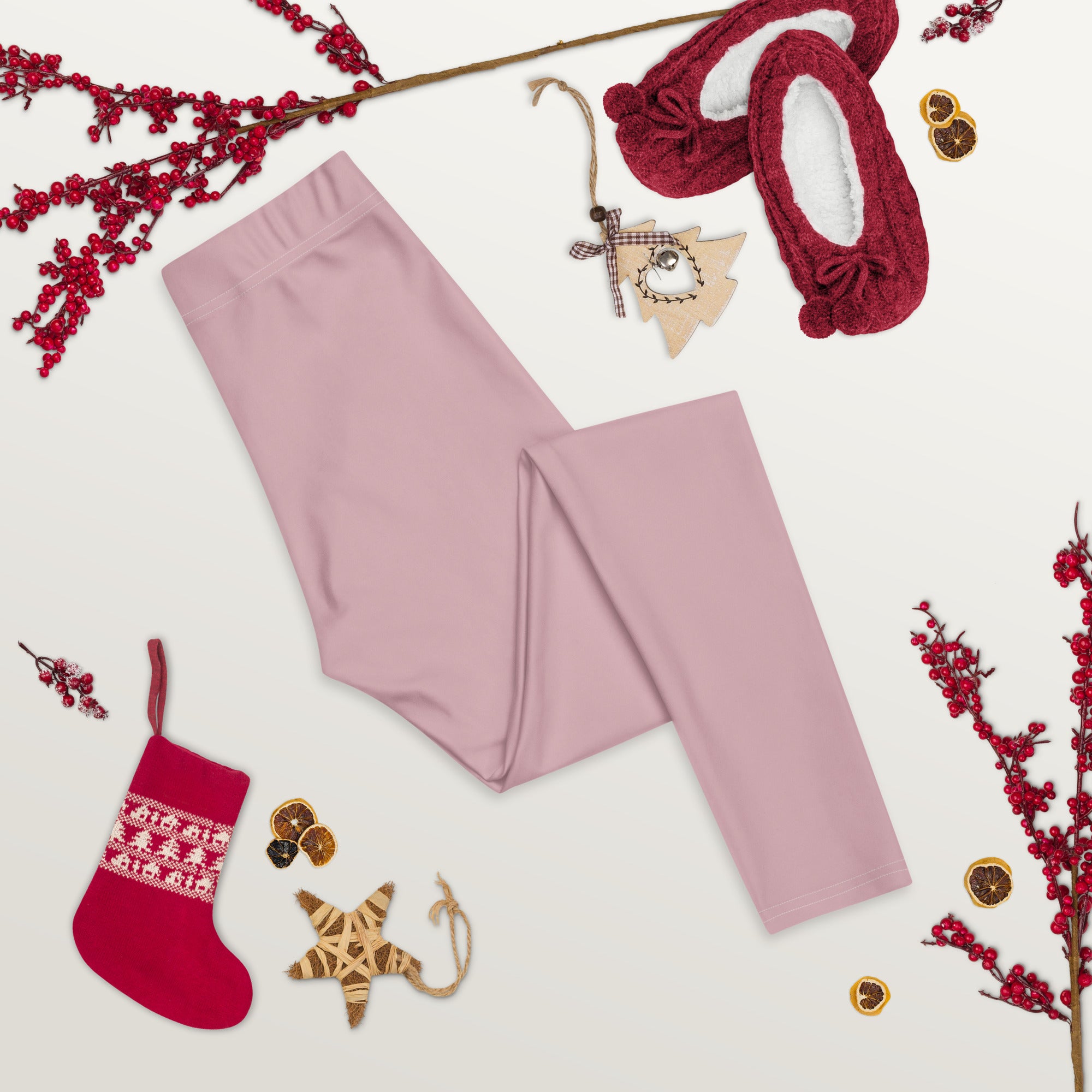 Solid Dusty Rose Kids Leggings | GearBunch
