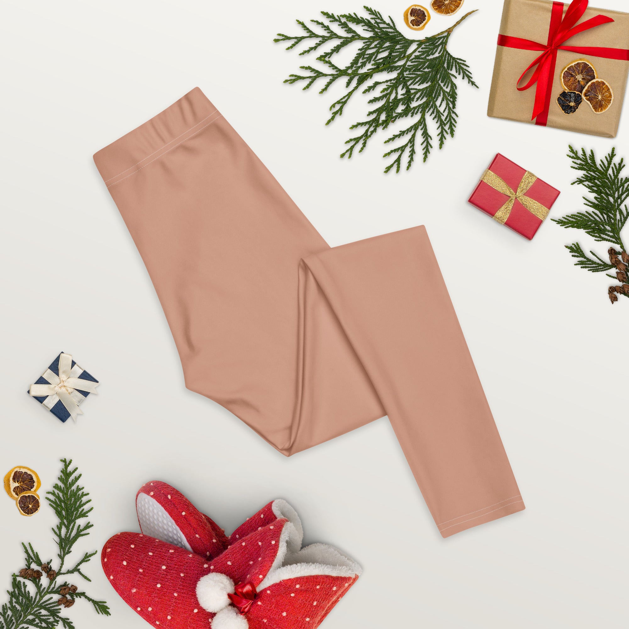 Solid Soft Terracotta Kids Leggings | GearBunch