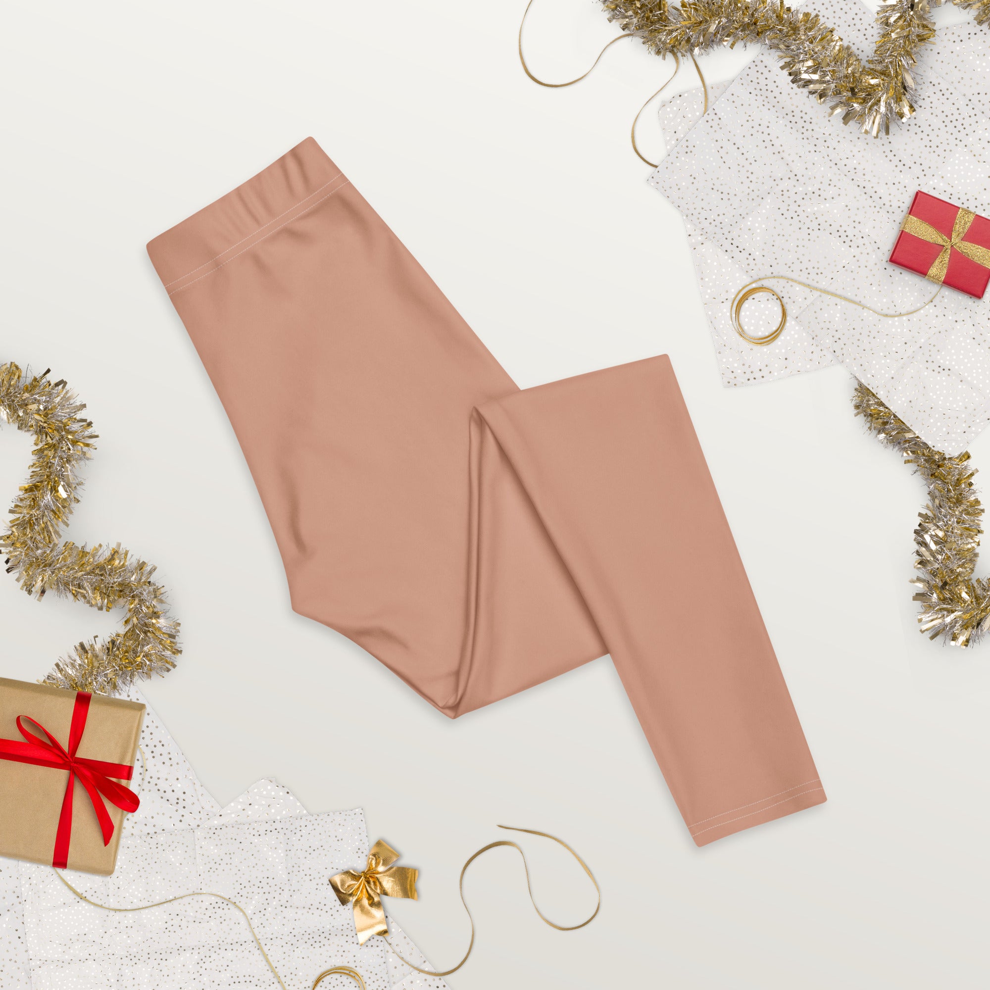 Solid Soft Terracotta Kids Leggings | GearBunch