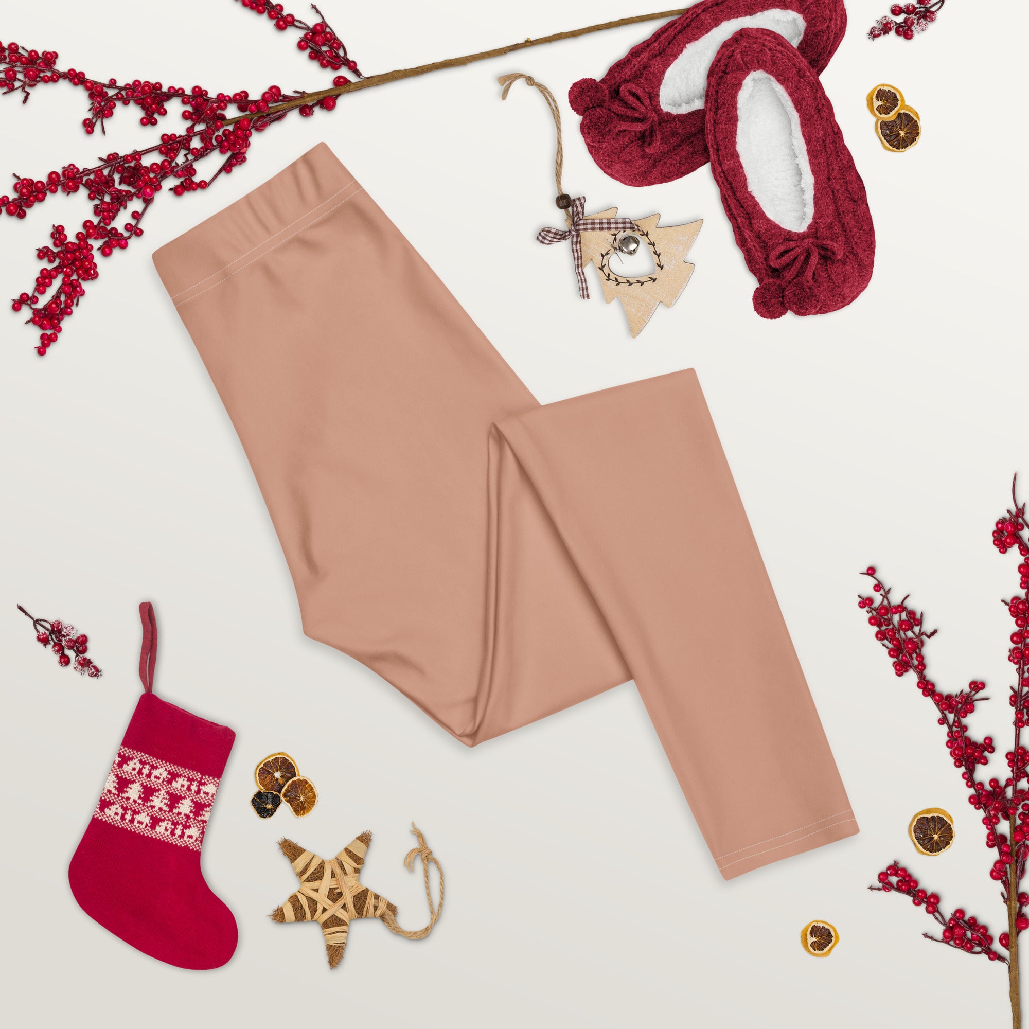 Solid Soft Terracotta Kids Leggings | GearBunch