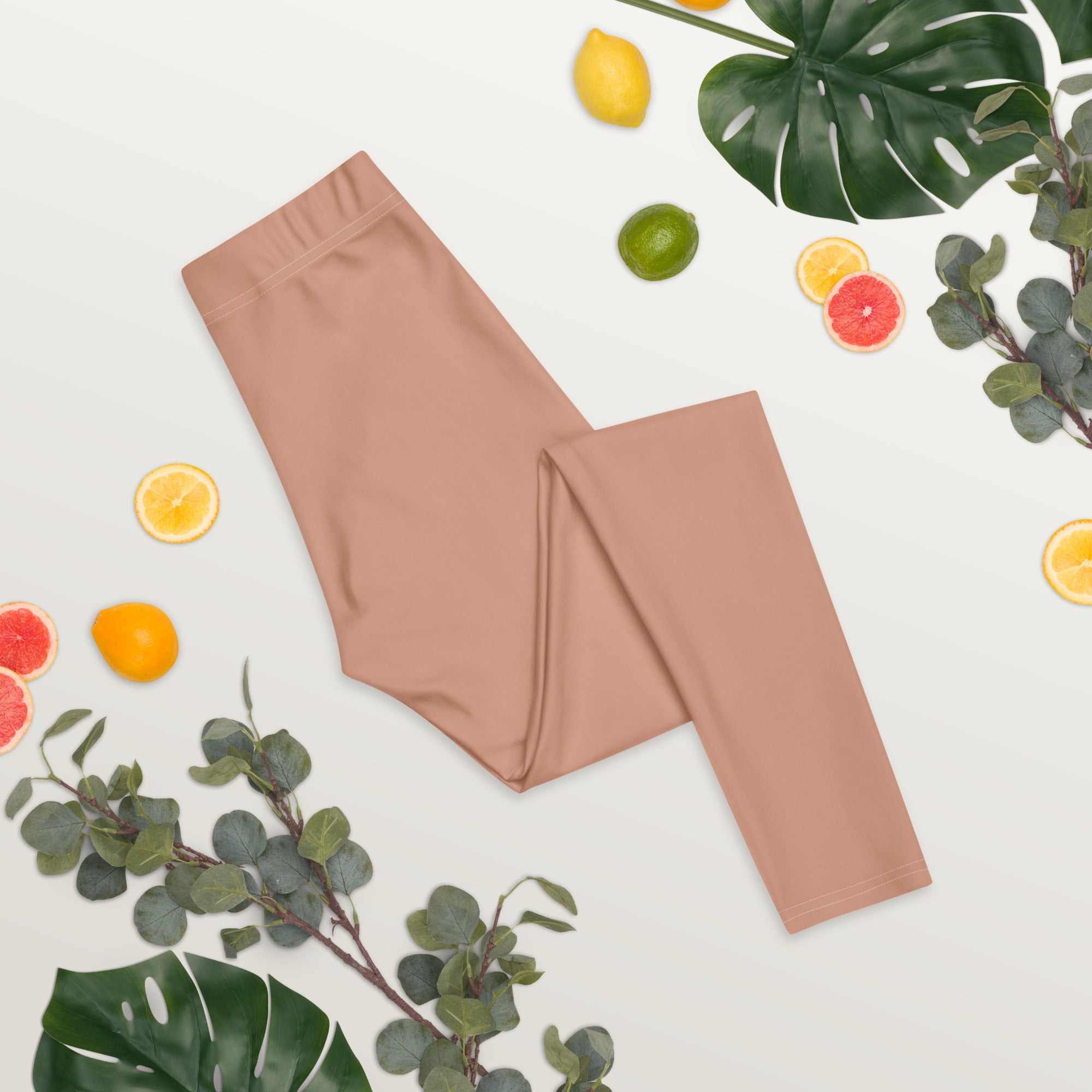 Solid Soft Terracotta Kids Leggings | GearBunch