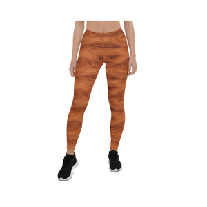 Woodgrain Leggings Front