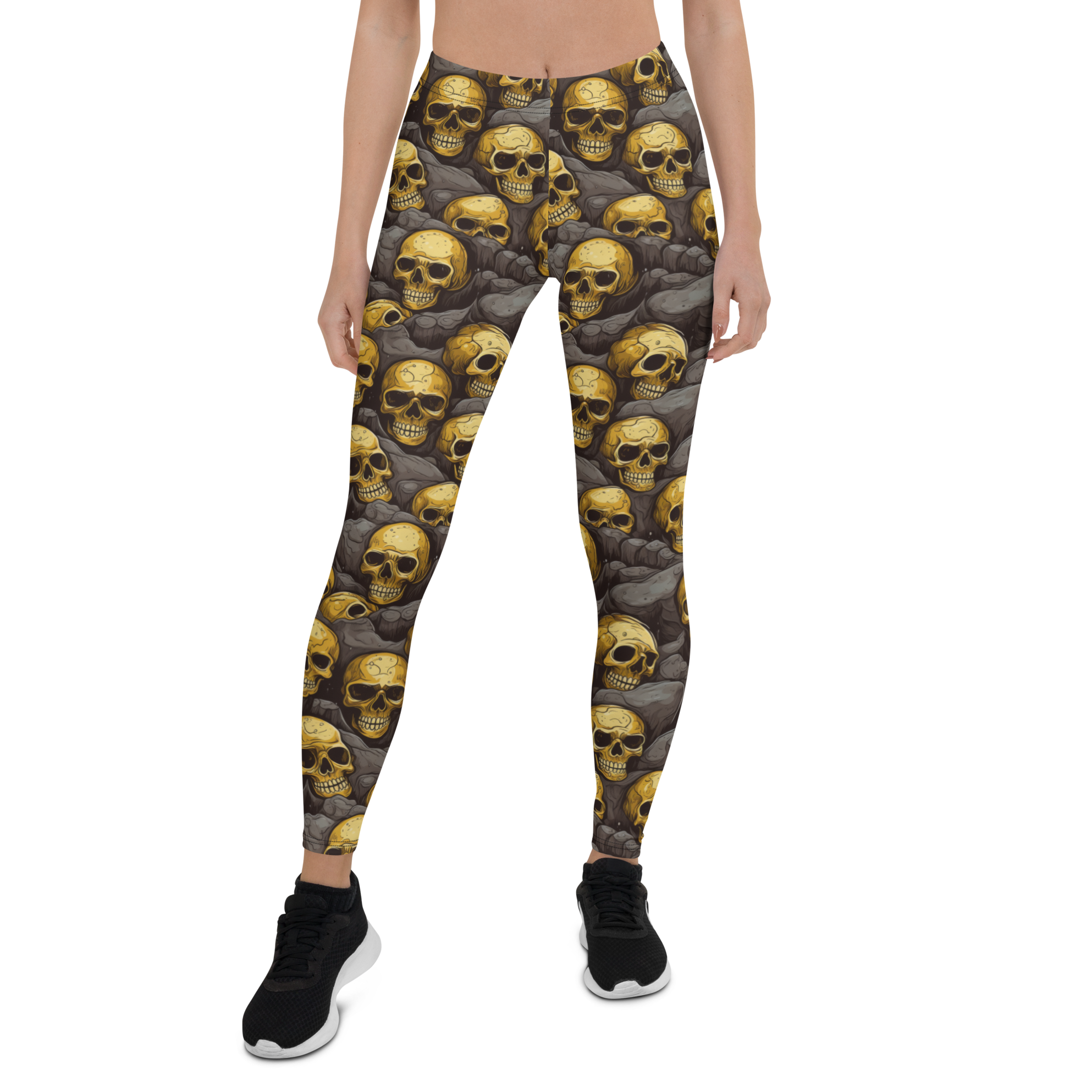 Rocks and Skulls Leggings Front
