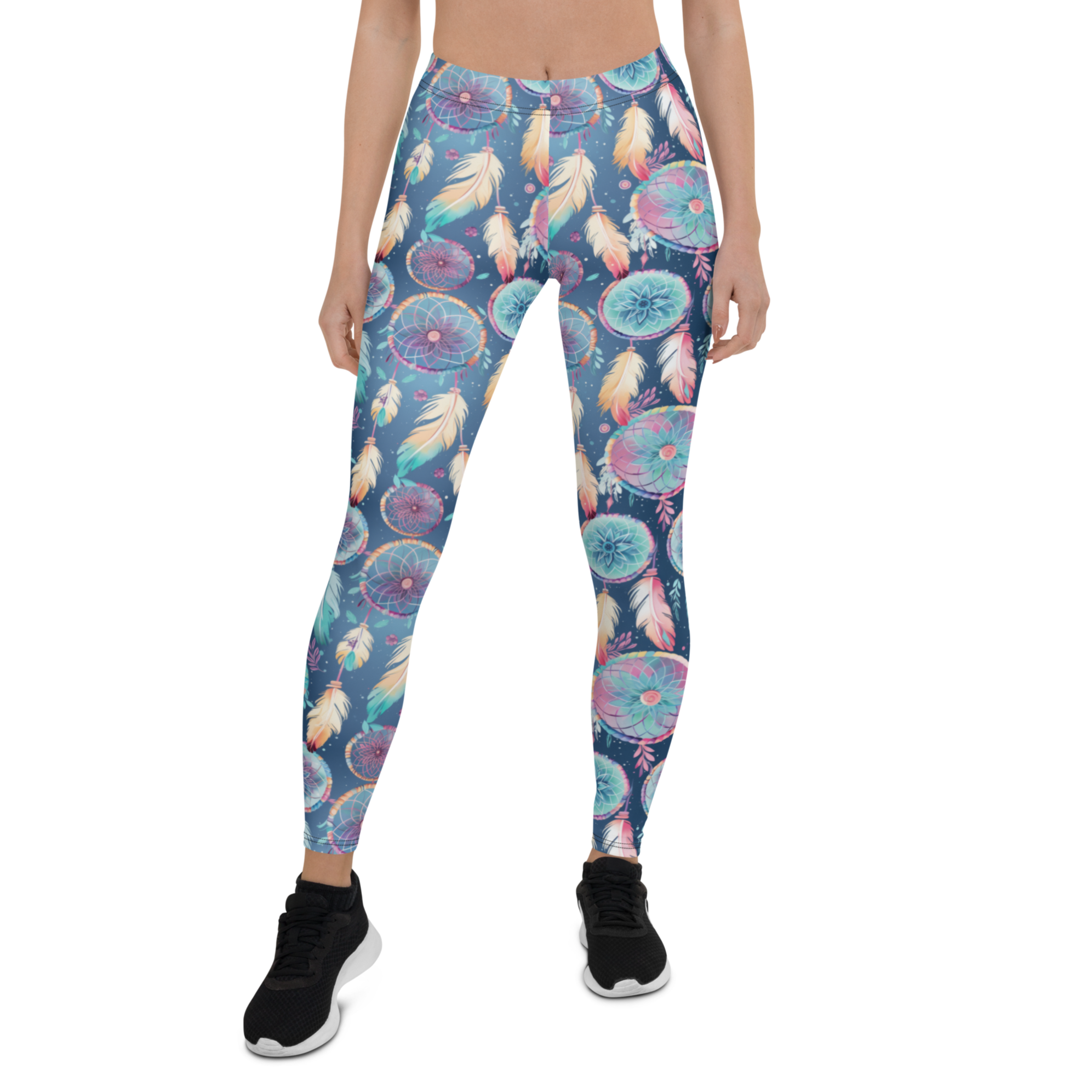 Peaceful Dream Catcher Leggings Front