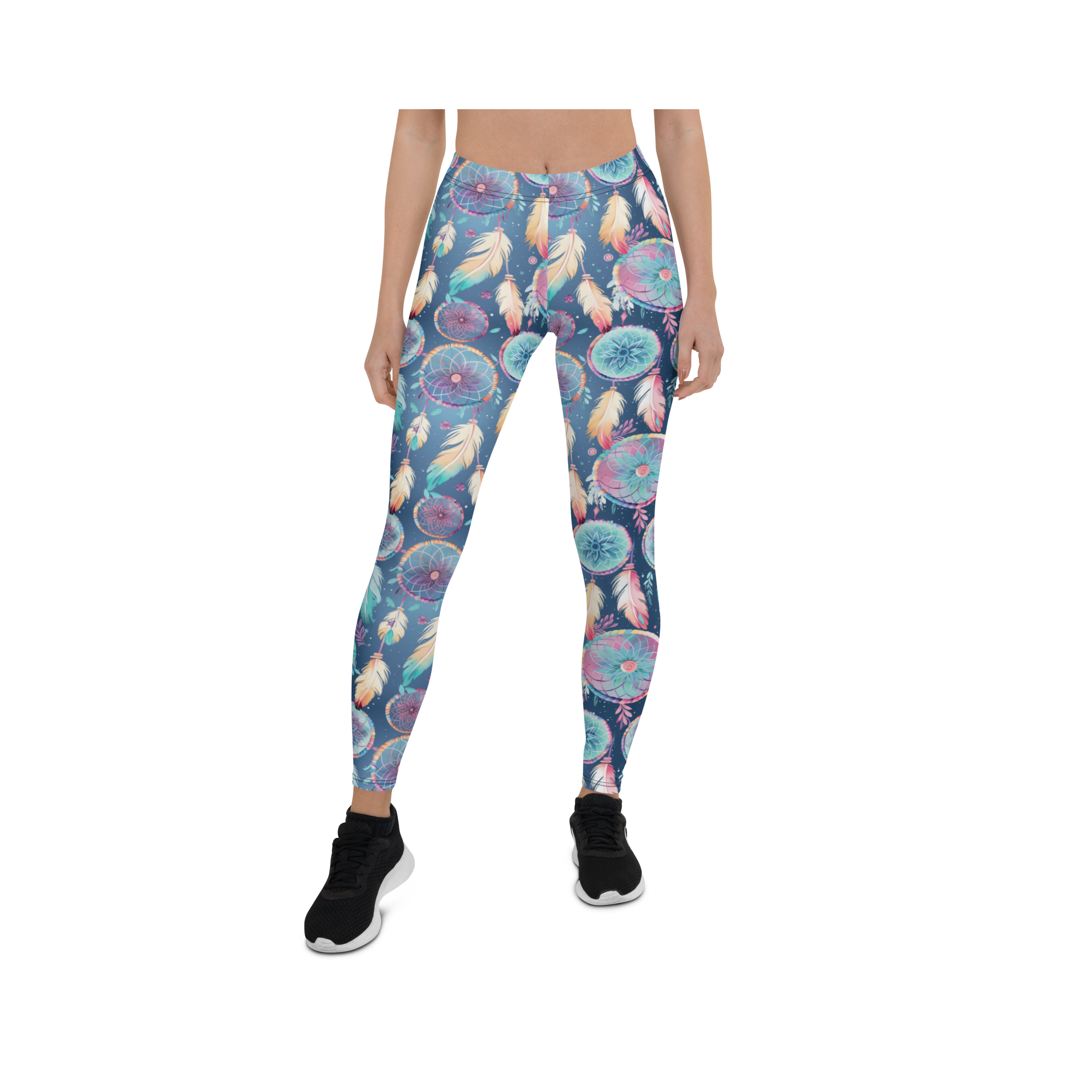 Peaceful Dream Catcher Leggings Front