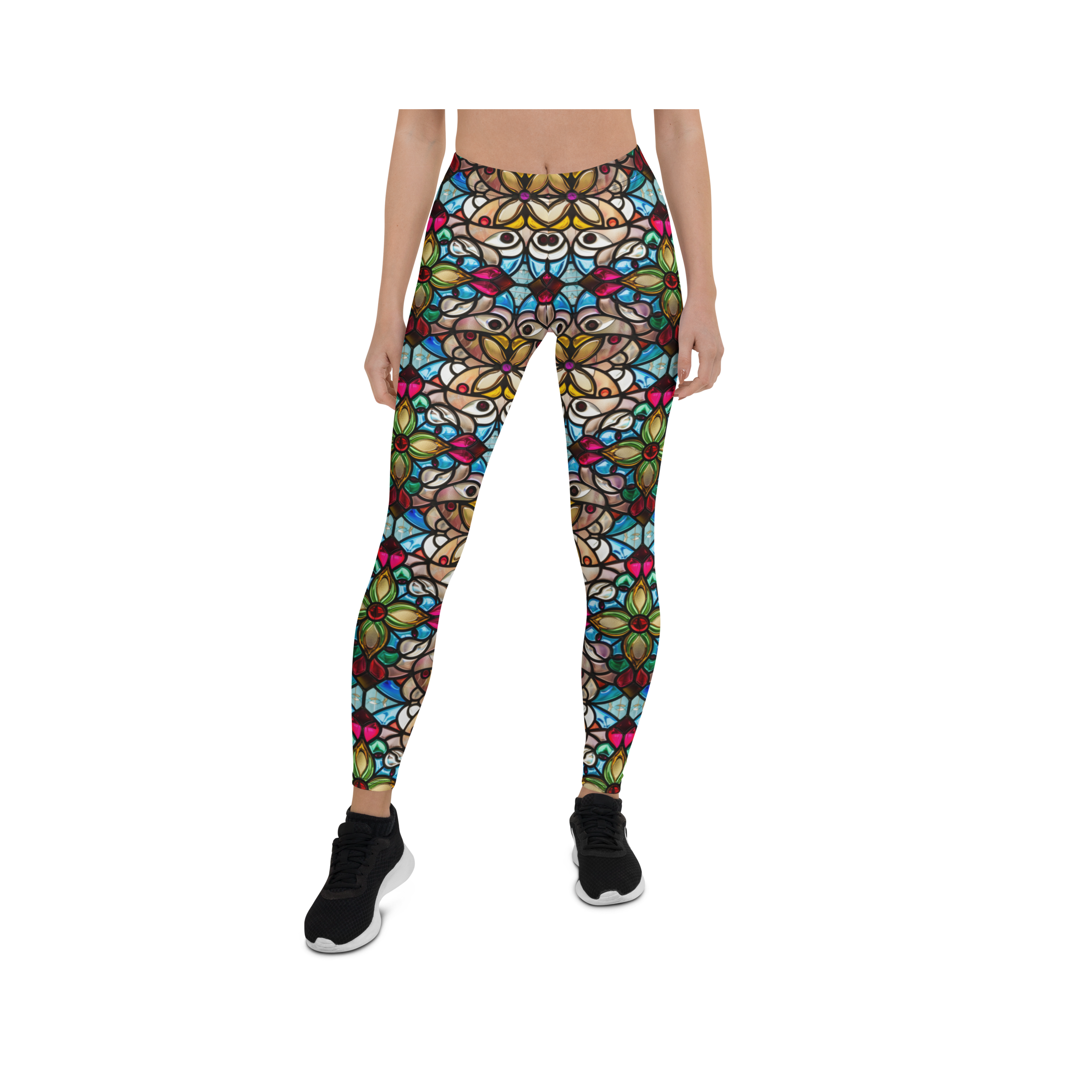 Vintage Stained Glass Leggings