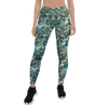 Blue Songbird Leggings Front View
