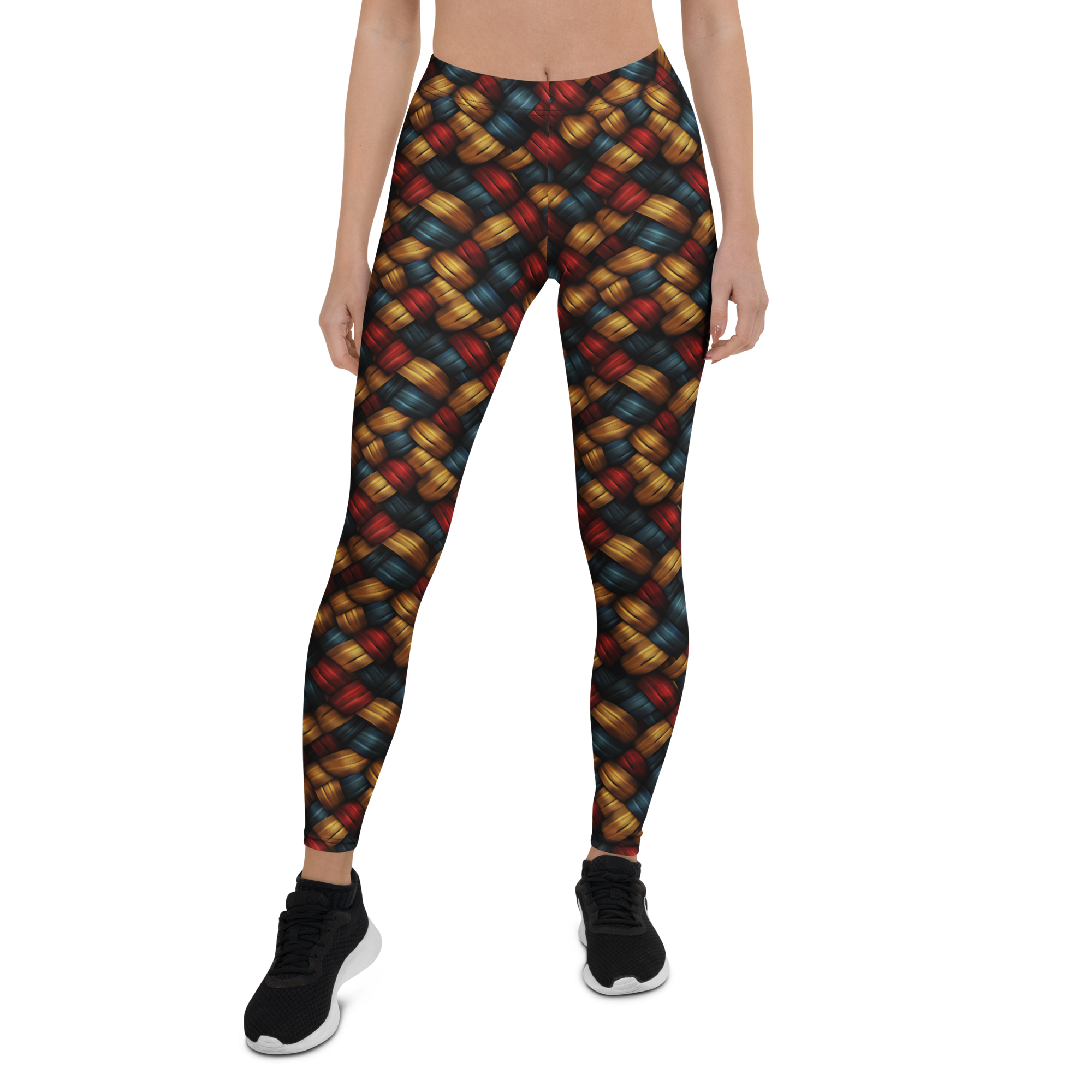 Colorful Thatch Leggings Front View