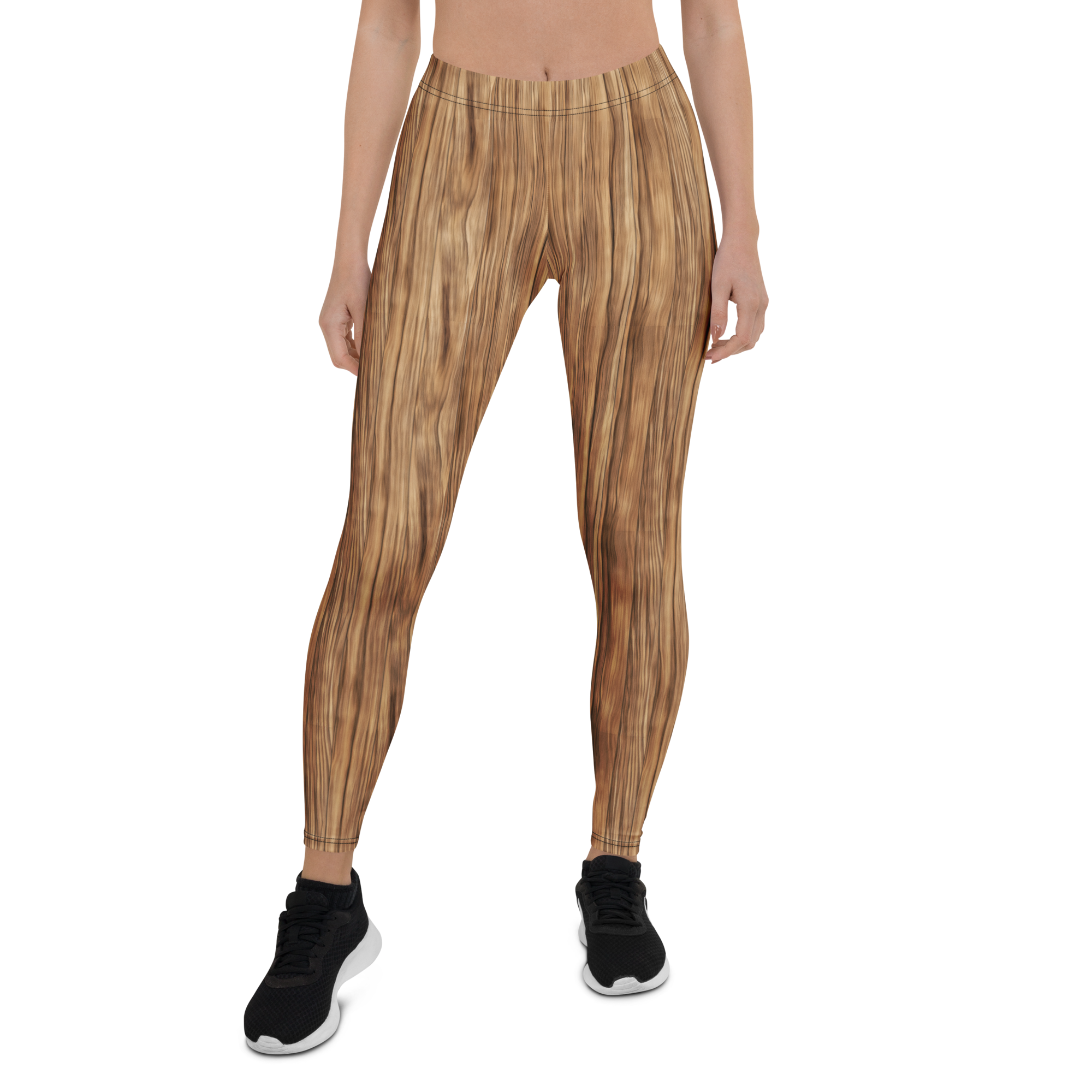 Rustic Oak Leggings Front View