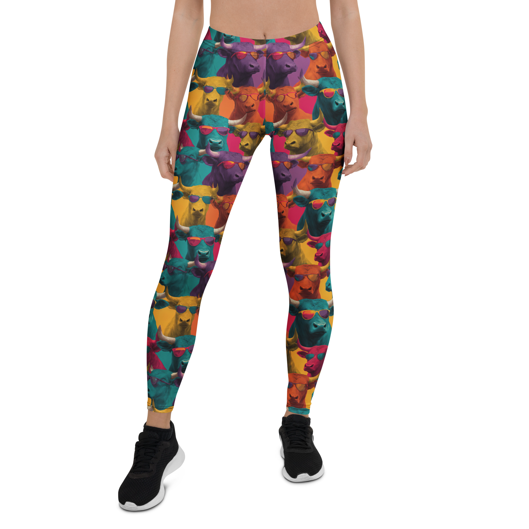 Cool Bovine Leggings Front View