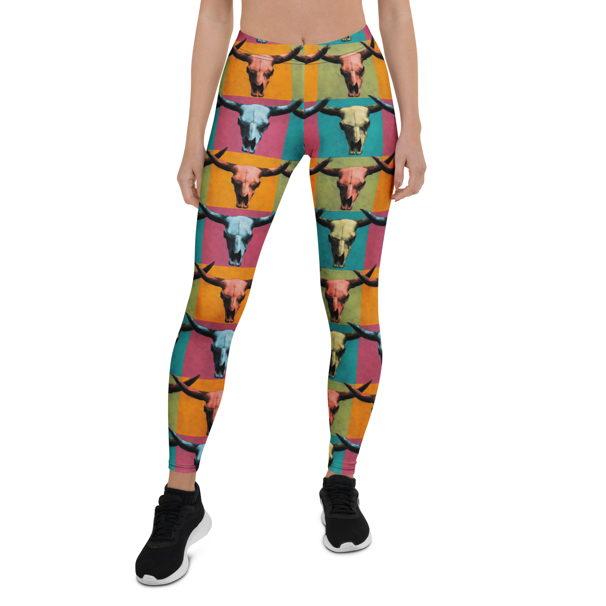 Ranch Skull Leggings Front View