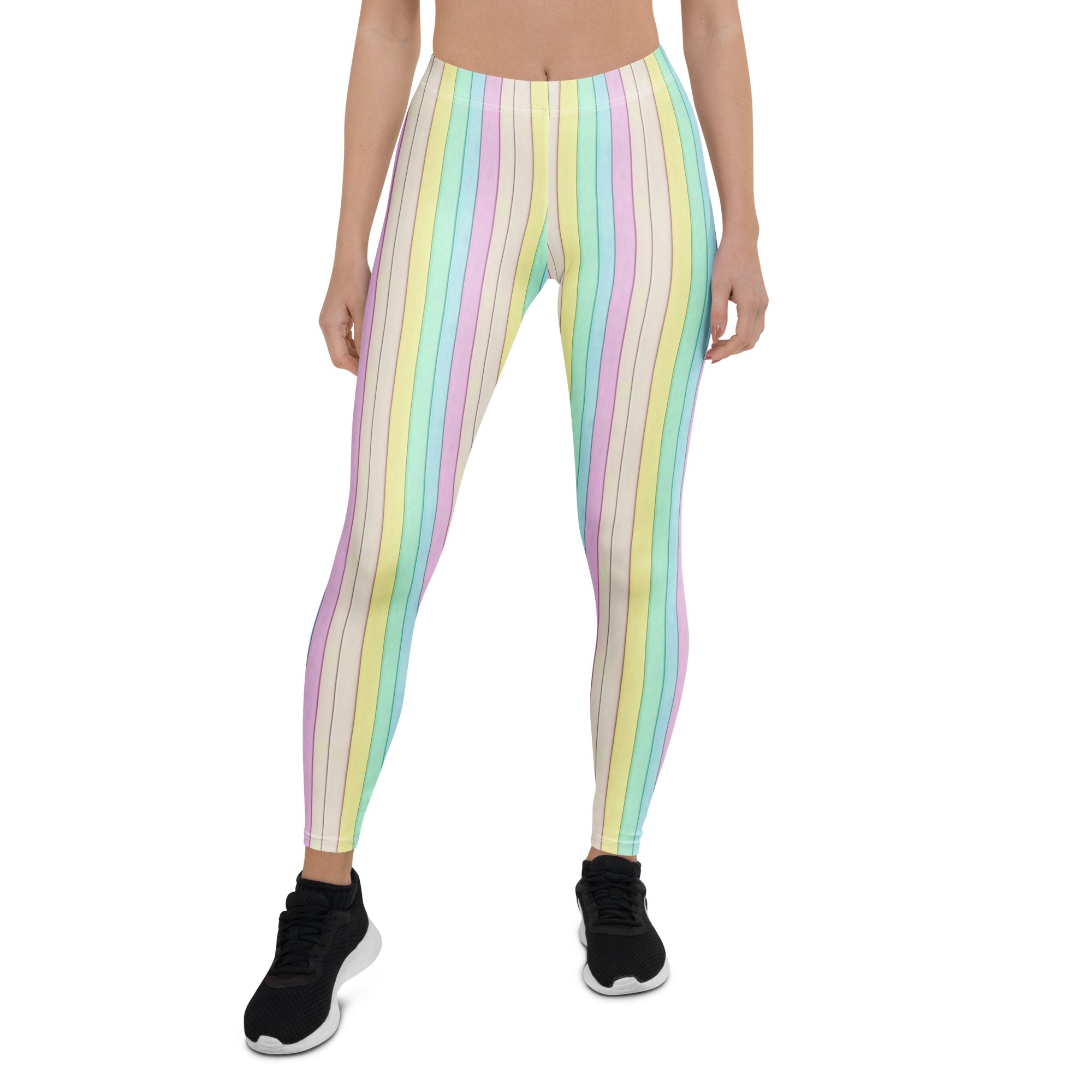Candy Stripe Leggings Front view