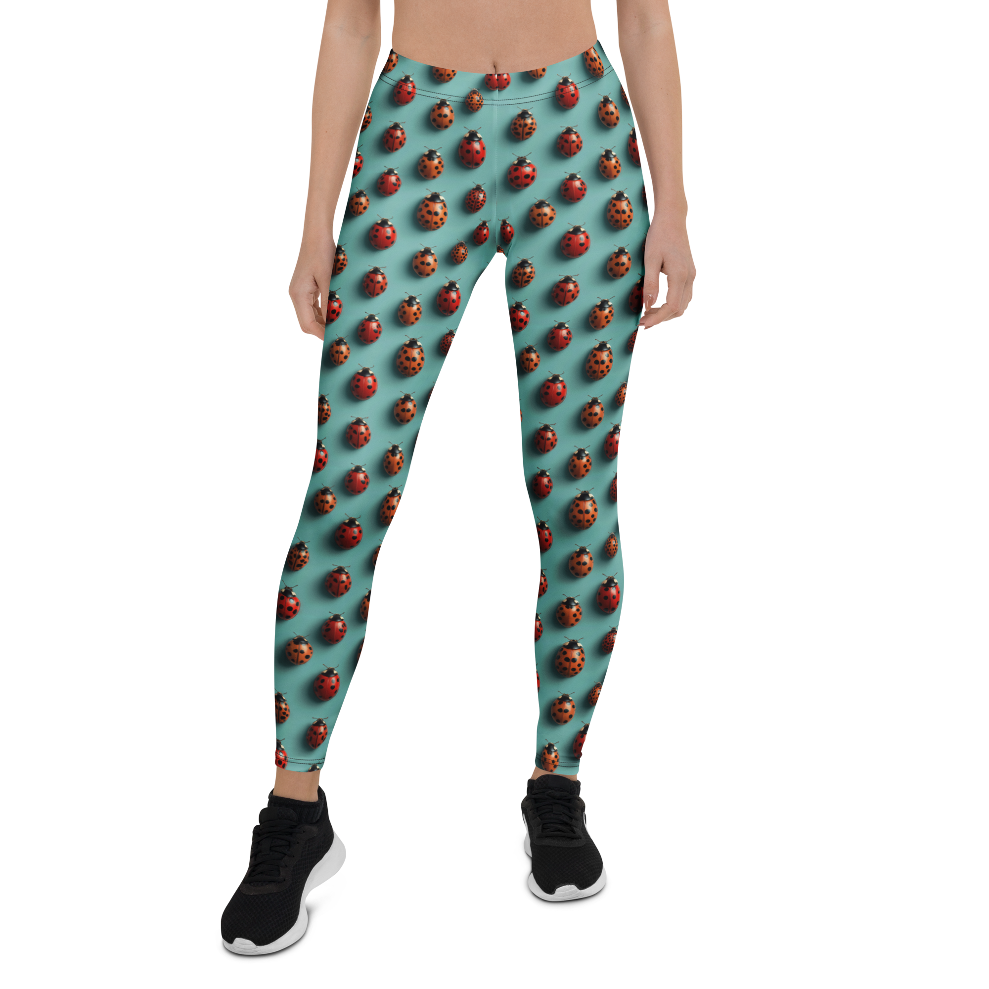 Lovely Ladybug Leggings Front View