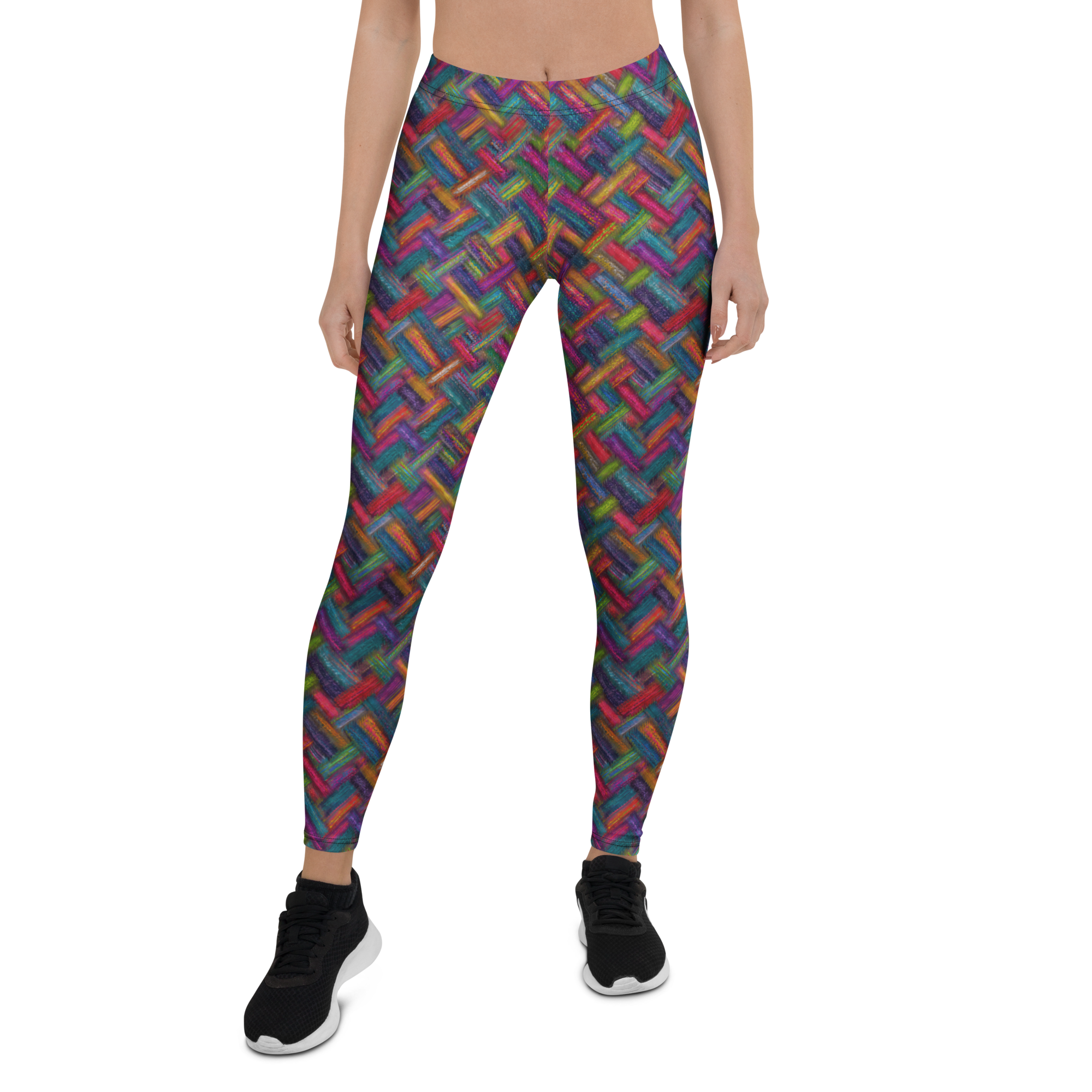 Tropical Thatch Leggings Front View