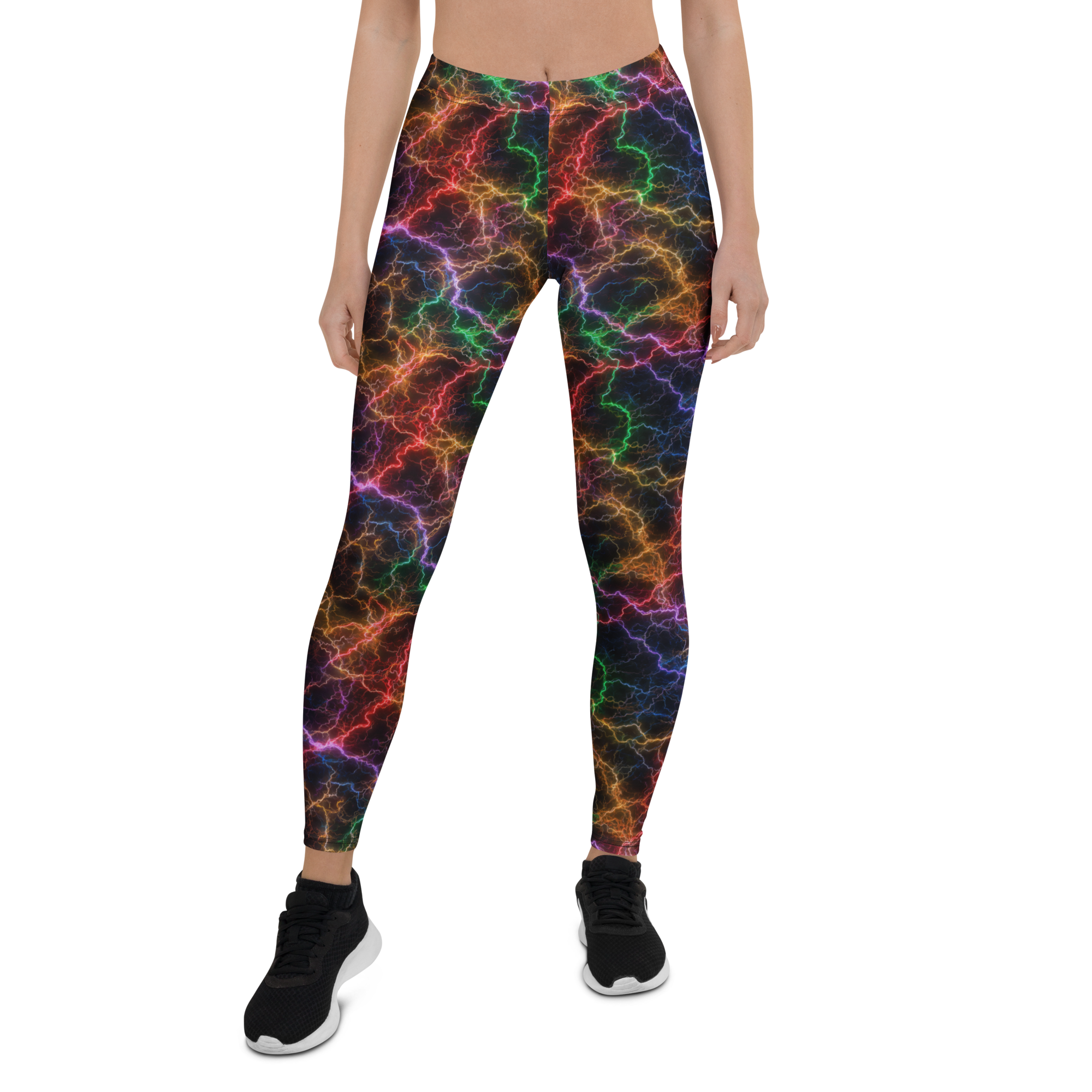 Neon Shock Leggings Front View