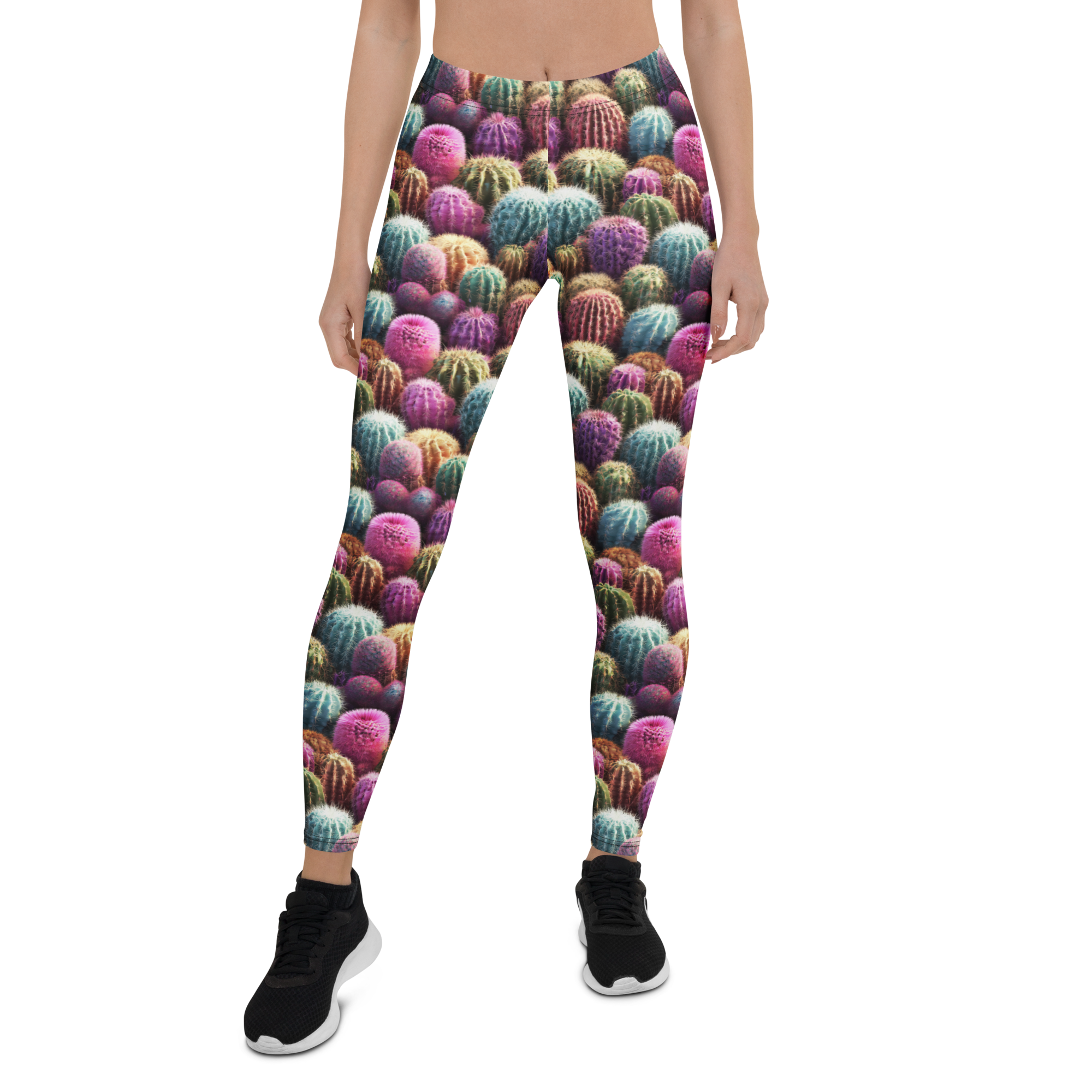 Cactus Fever Leggings Front View
