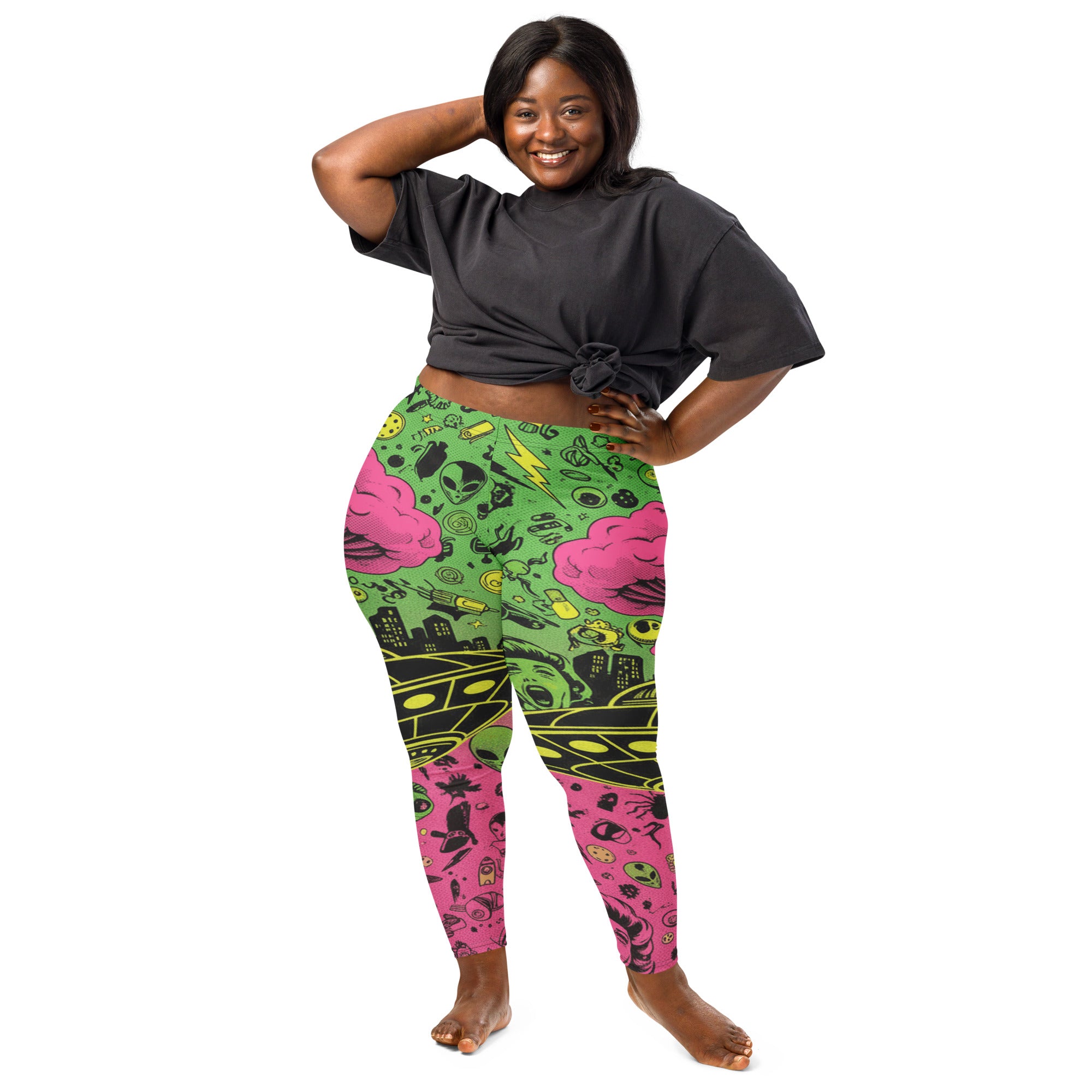 Drive-In Horror B-Movie Leggings | GearBunch