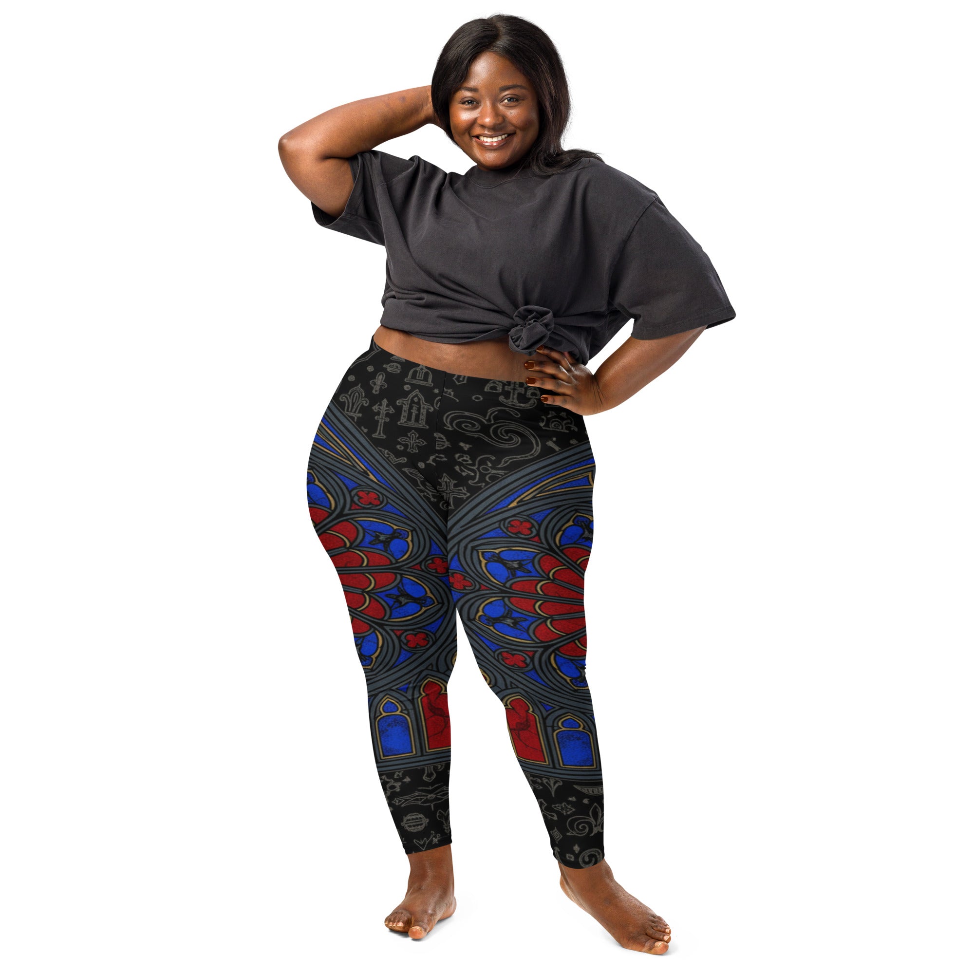 Gothic Cathedral Stained Glass Leggings | GearBunch