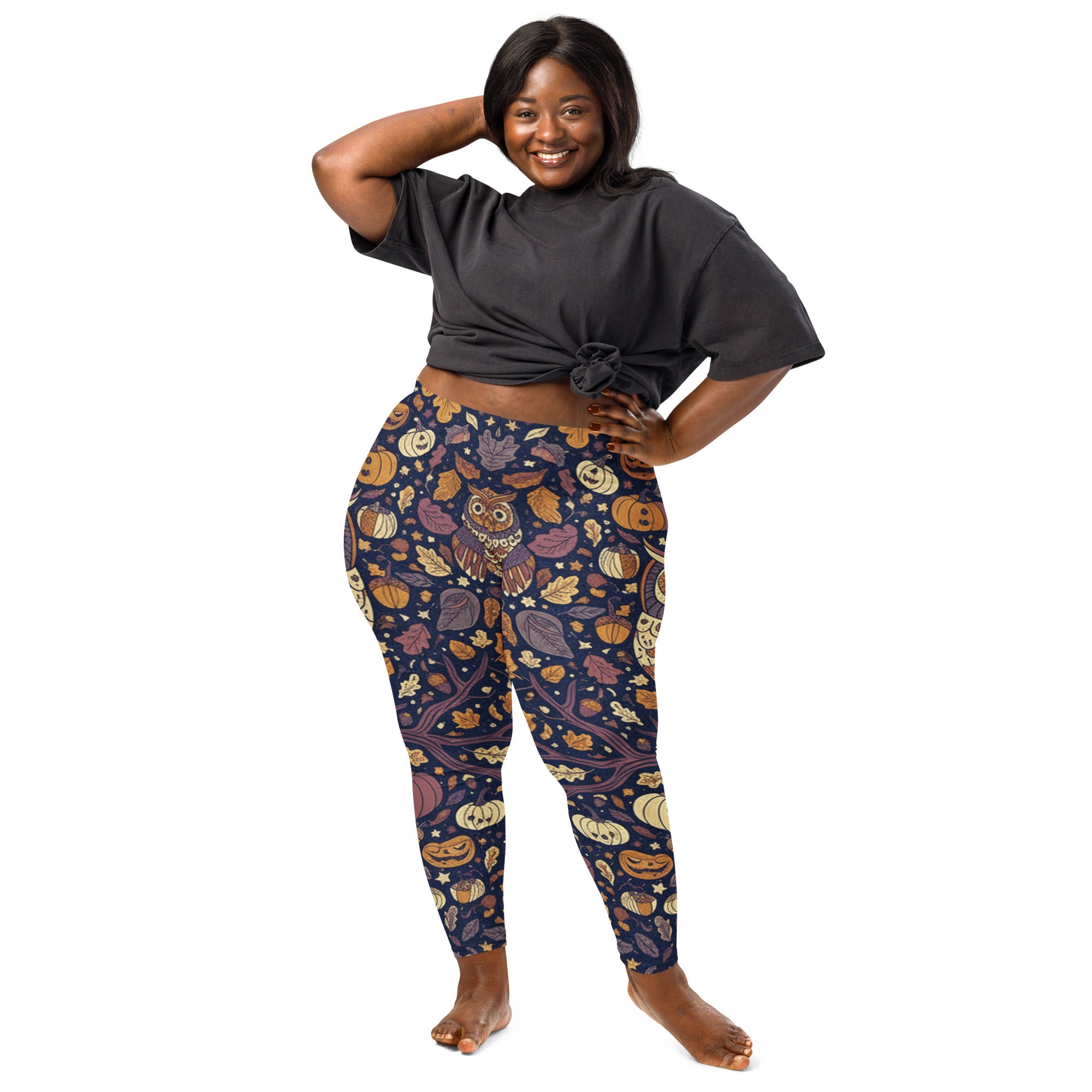 All Hallows Eve Owl Leggings | GearBunch