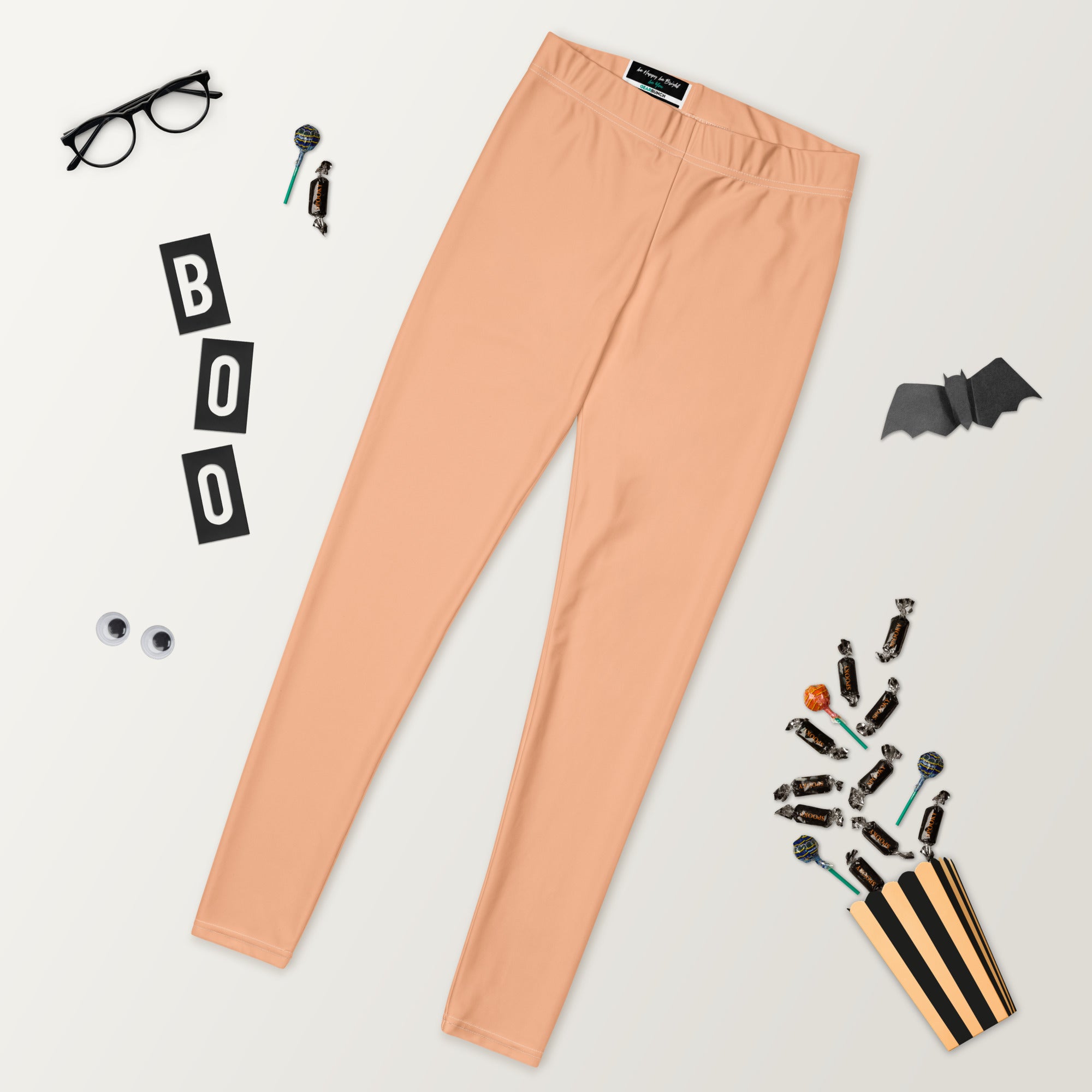 Solid Peach Fuzz Kids Leggings | GearBunch