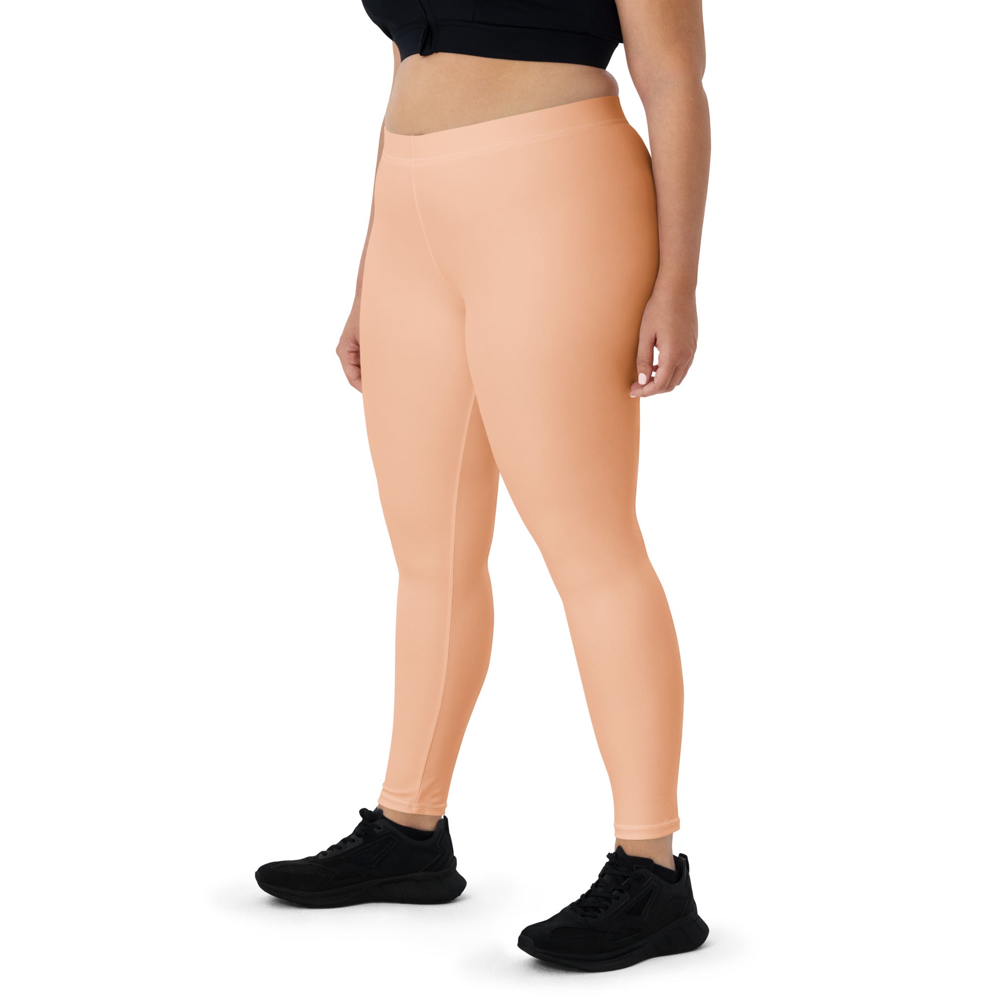 Solid Peach Fuzz Kids Leggings | GearBunch