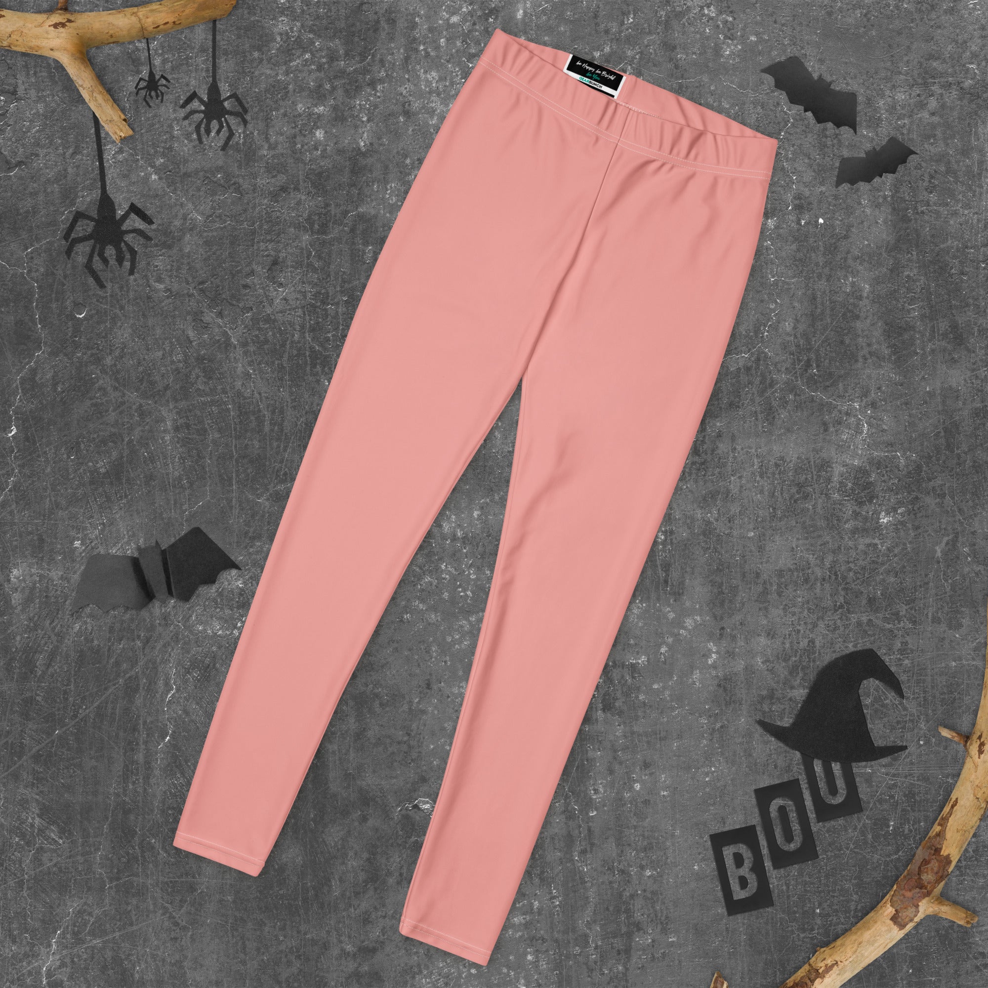 Solid Soft Coral Kids Leggings | GearBunch