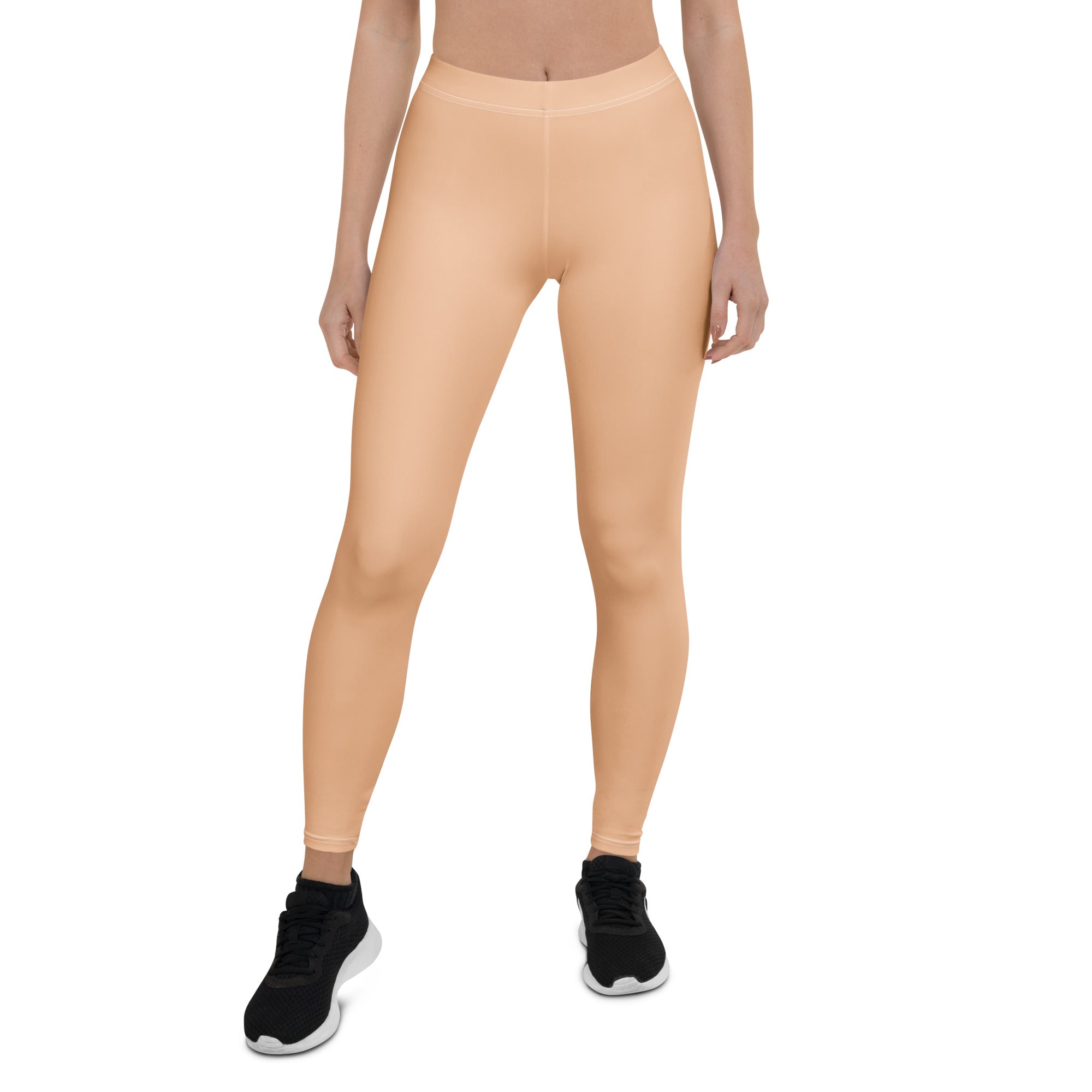 Solid Apricot Kids Leggings | GearBunch