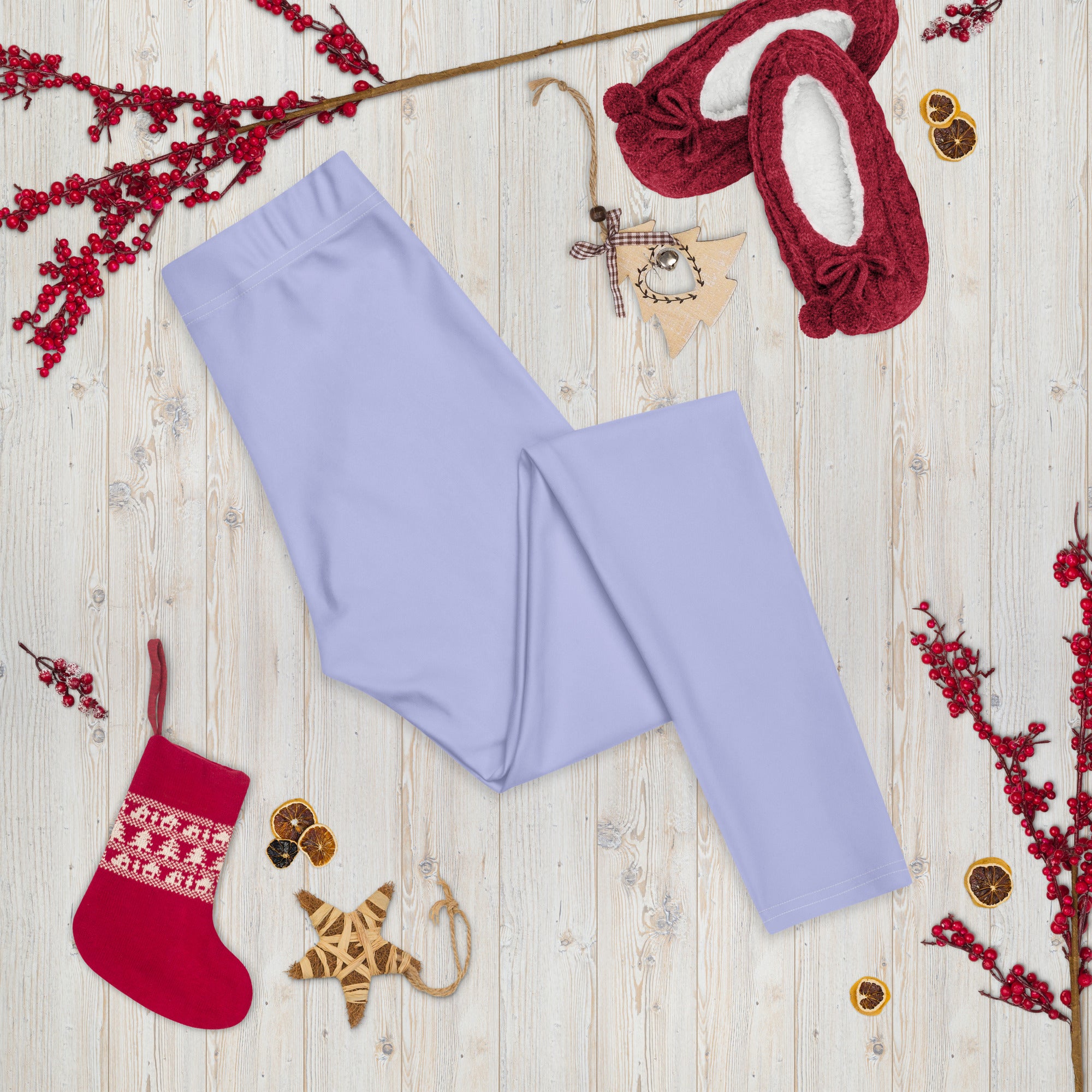 Solid Periwinkle Kids Leggings | GearBunch