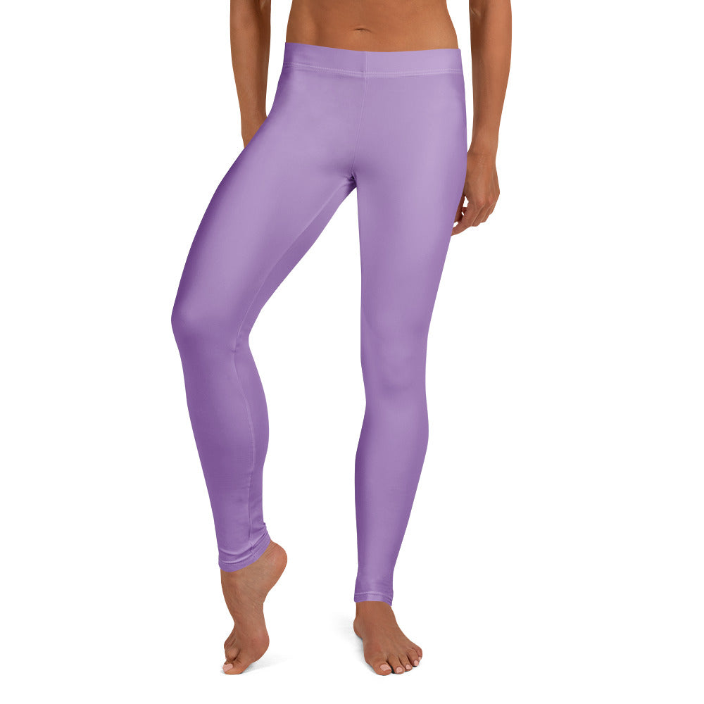 Solid Amethyst Orchid Kids Leggings | GearBunch