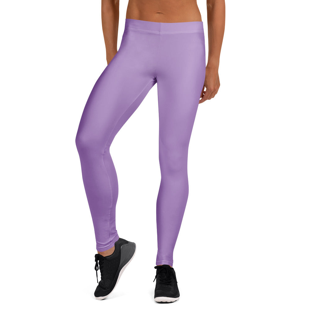 Solid Amethyst Orchid Kids Leggings | GearBunch