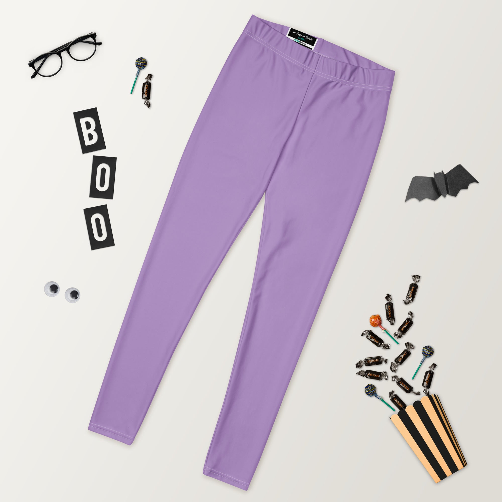 Solid Amethyst Orchid Kids Leggings | GearBunch