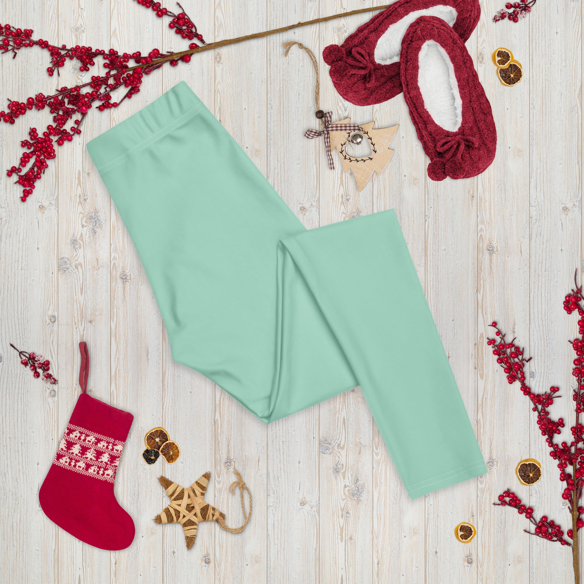 Solid Seafoam Kids Leggings | GearBunch