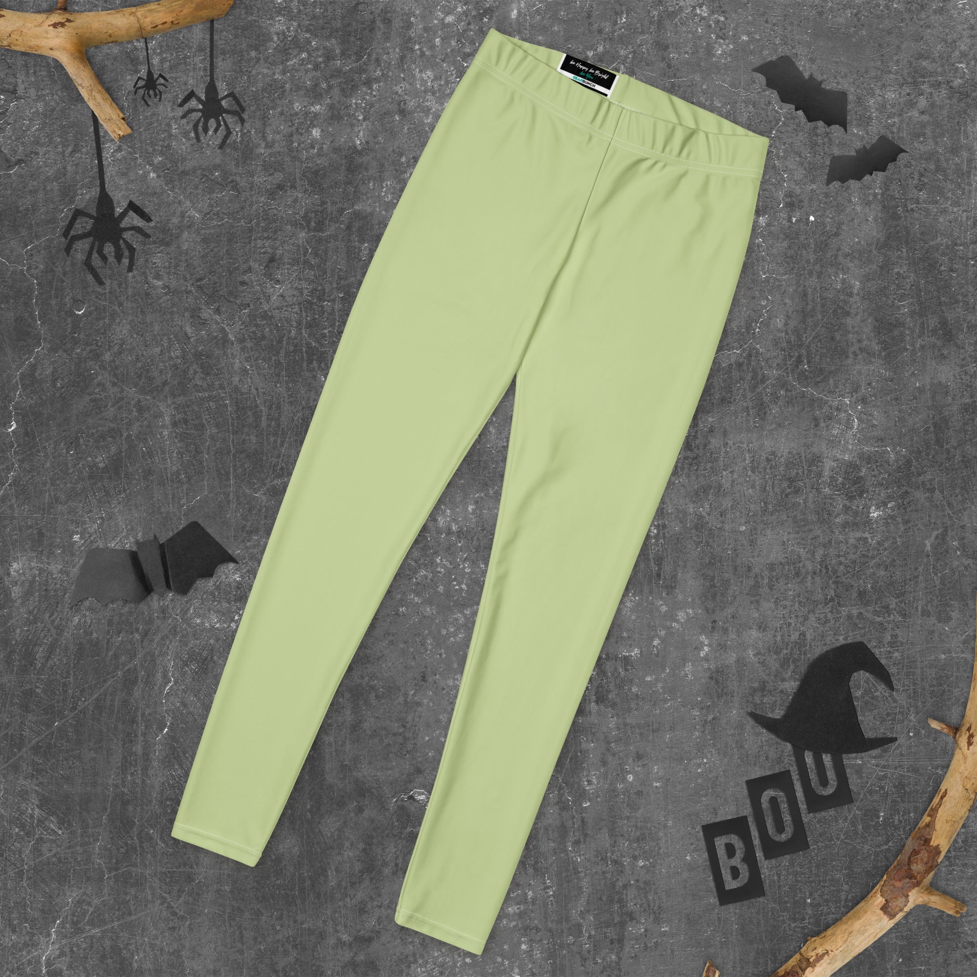 Solid Pistachio Kids Leggings | GearBunch