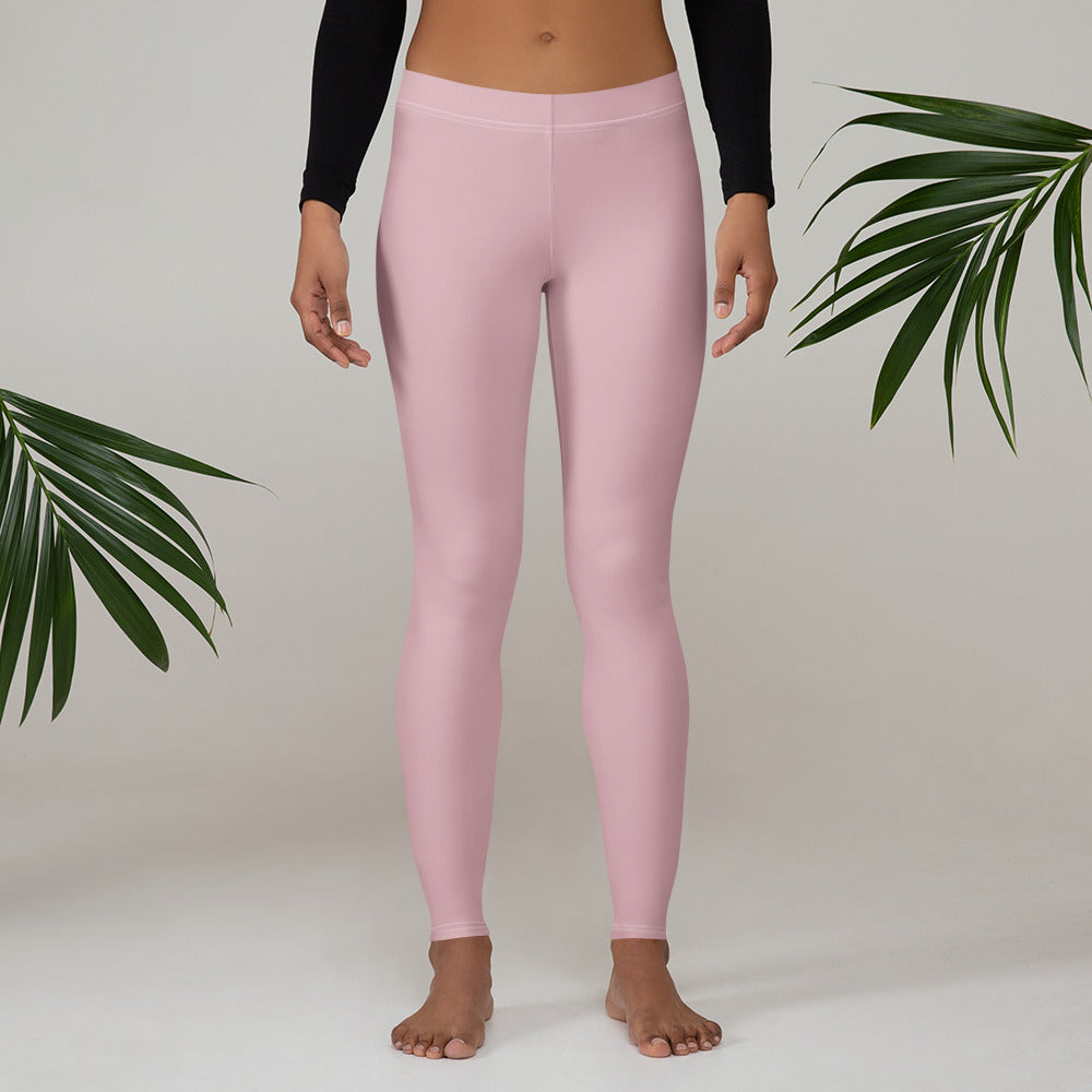 Solid Dusty Rose Kids Leggings | GearBunch
